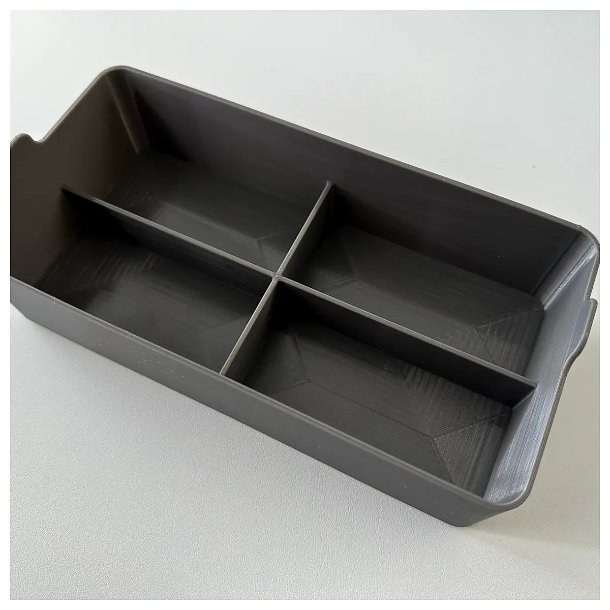 modular desk organizer with 4 compartments stackable office tray for pens paperclips desktop storage workspace tidying accessories
