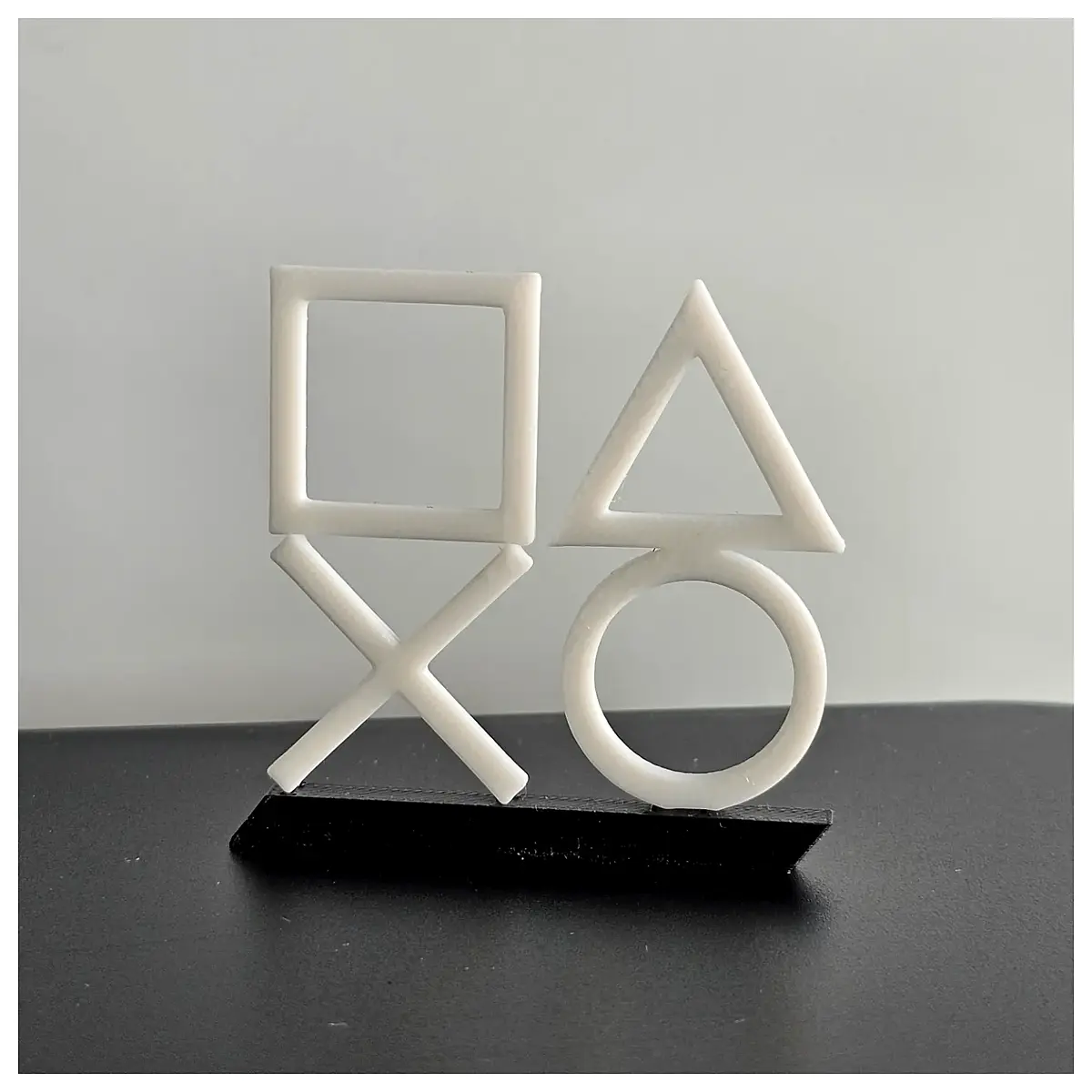 ps5 console statue collectible figure gaming decor piece retro playstation art gift for gamers