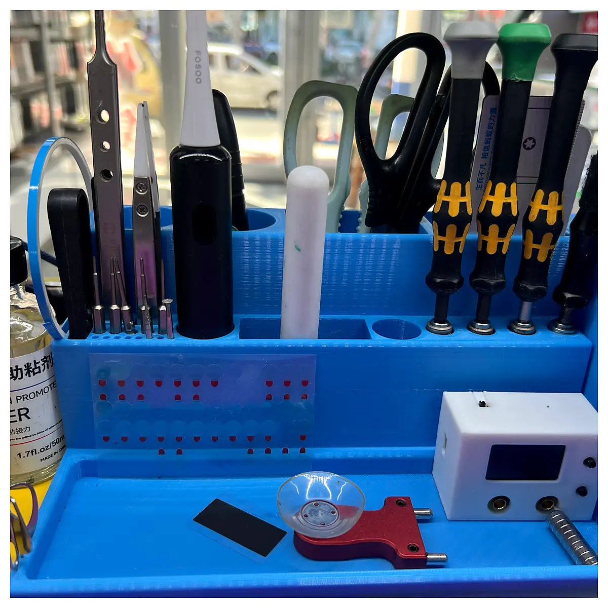 vella screwdriver organizer case for phone repair tools magnetic storage box anti lost holder for precision drivers set