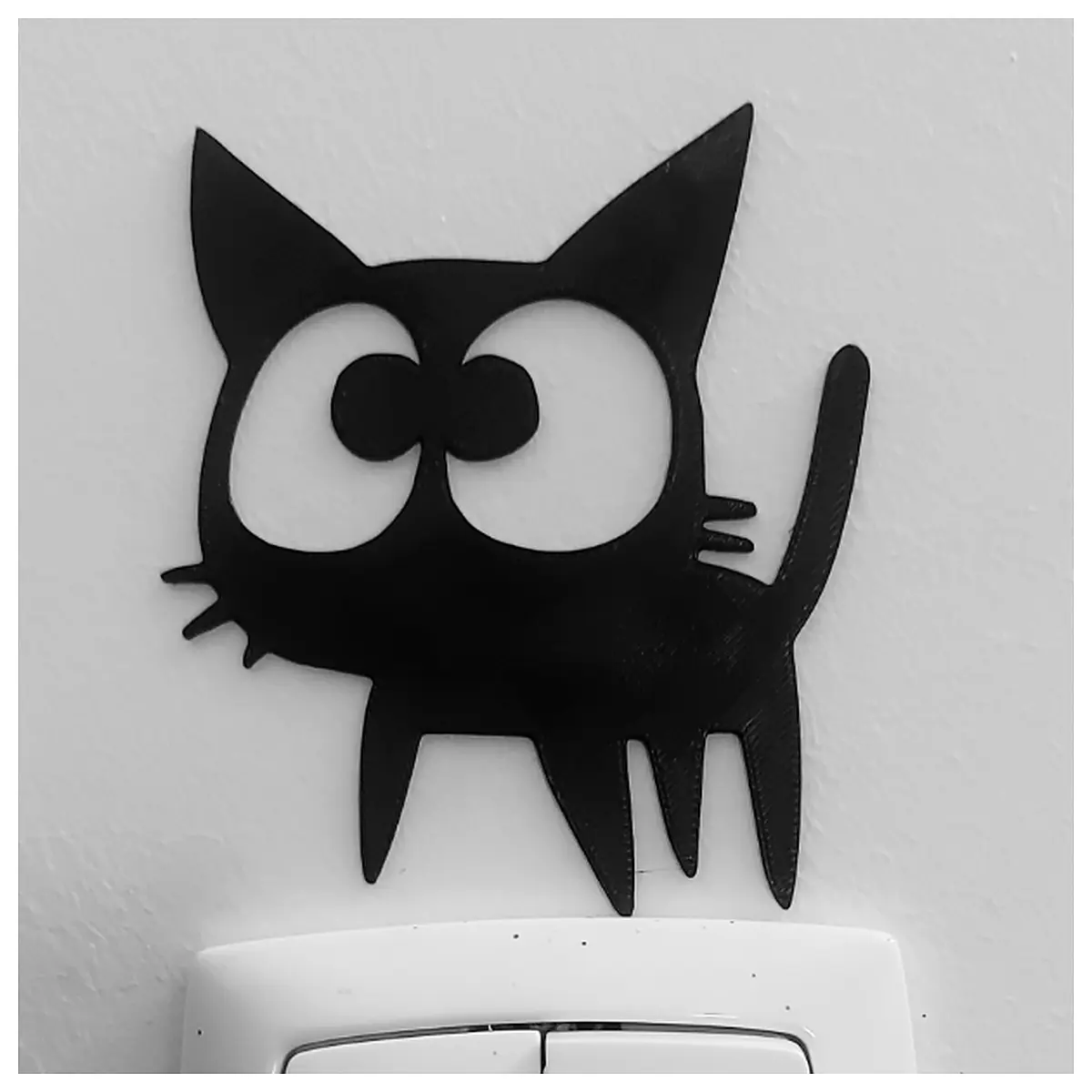 cute black cat wall decor sticker nursery room art vinyl decal home decoration