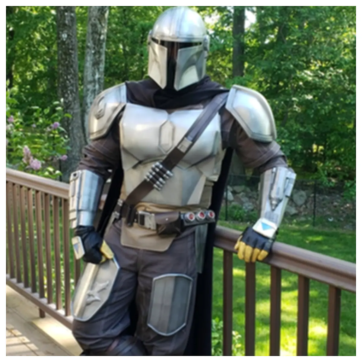 mandalorian thigh armor prop cosplay leg guard replica movie costume accessories
