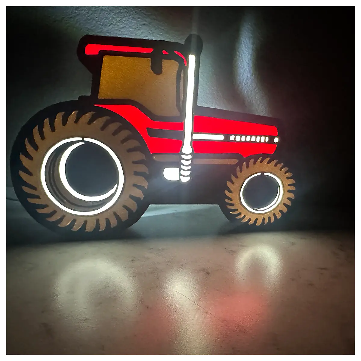 mini red tractor toy for kids vintage farm vehicle plastic pull back tractor agricultural playset birthday gift for boys