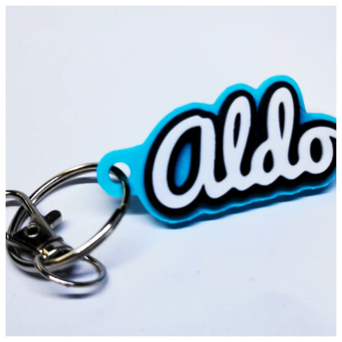 aldo keychain leather key holder bag charm women men gift stylish key ring organizer