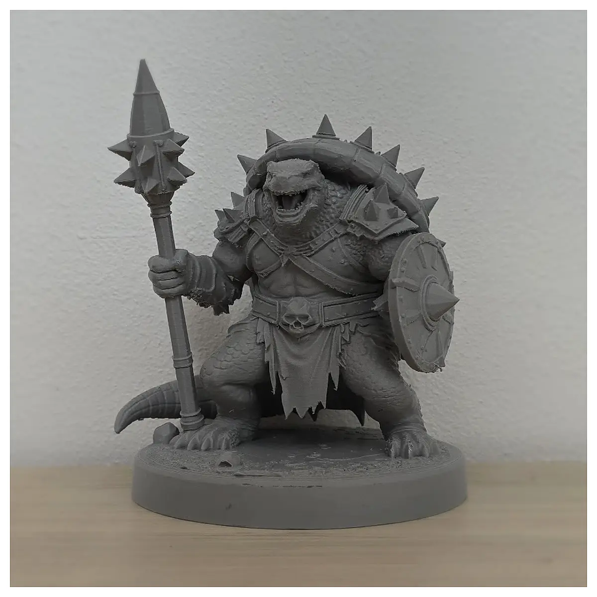 spiky spiked tortoise warrior with club and shield cosplay prop fantasy armor costume gaming accessory