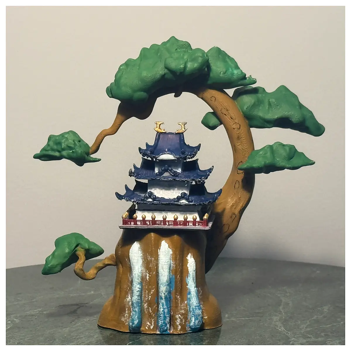 one piece wano arc orochi castle diorama figure anime collectible detailed miniature scenery