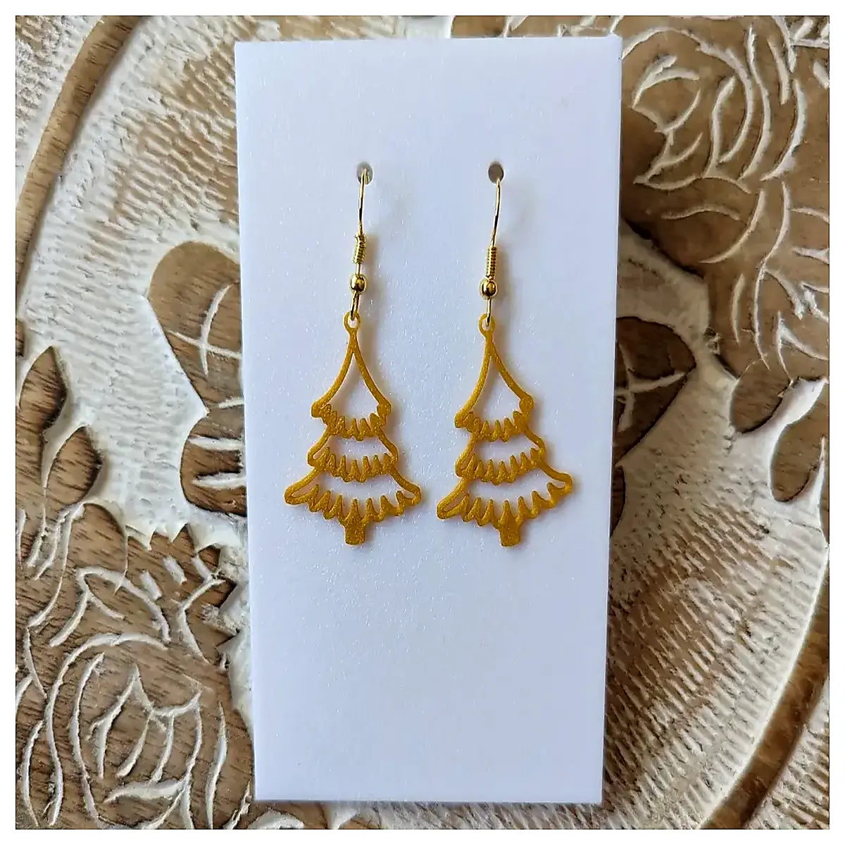 Christmas Tree Earrings Festive Xmas Ornament Earrings Holiday Jewelry Christmas Decoration Earrings