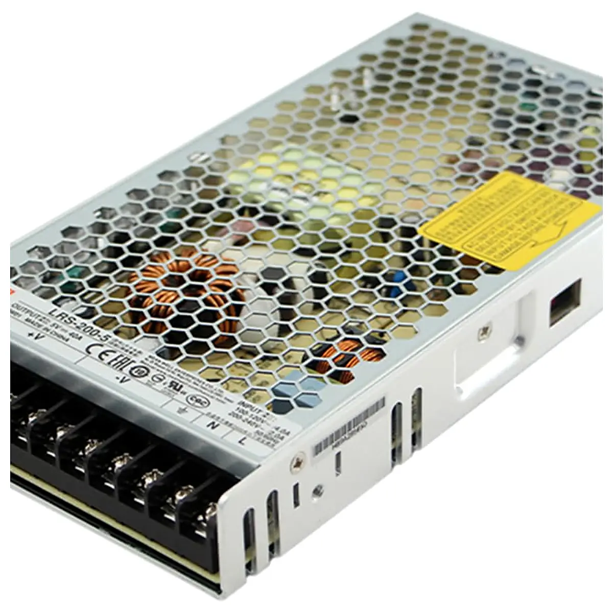 LRS-200-5 5V 200W 单路输出工业电源 通用交流输入 紧凑设计 高效可靠 适用于工业自动化 照明等