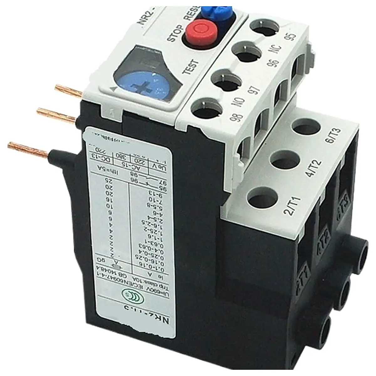 NR2-11.5/Z 热过载继电器保护器 4-6A 5.5-8A 1-1.6A 1.6-2.5A 2.5-4A 7-10A 1件 7-10A