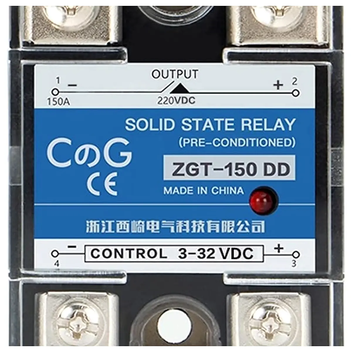 SSR 120DD 150DD 220V 380V 600V Single Phase JGX DC Control Heat Sink 3 32VDC to 5 220VDC 120A 150A DD Solid State Relay 1 L