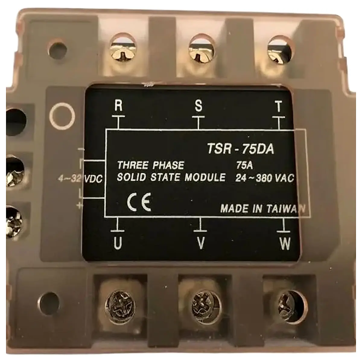 25A 40A 75A 100A TSR 75DA Three Phase SSR Input 4 32V DC Load 24 380V AC Single Phase AC Solid State Relay 75A