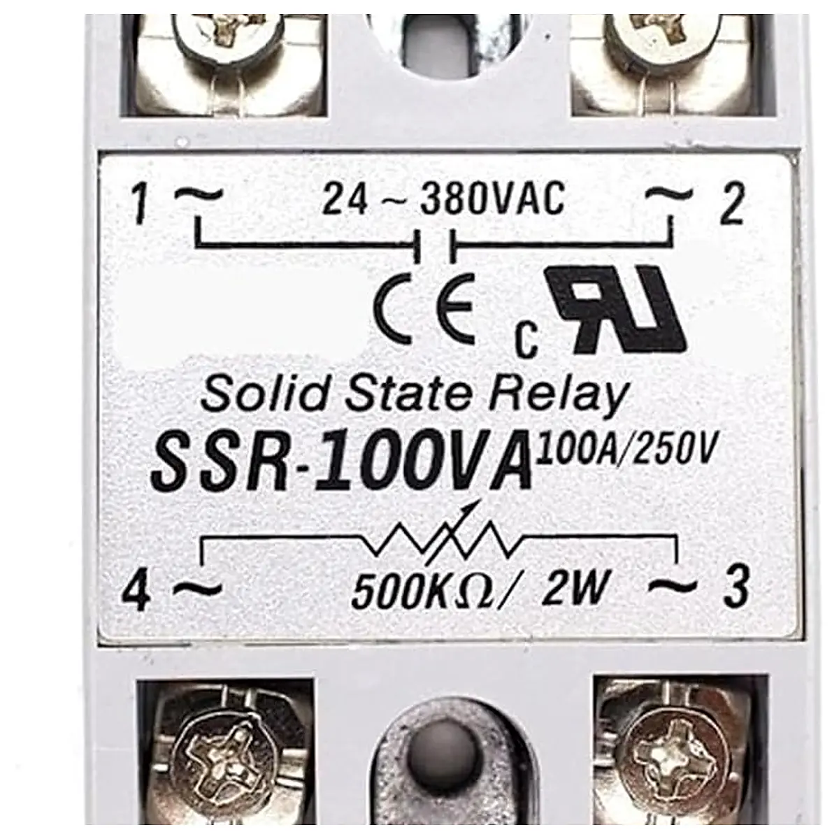 Solid State Relay 12V 24V SSR 80VA SSR 100VA 60A 80A 100A Regulator AC SSR 60VA 80VA 100VA 1Pcs 100VA