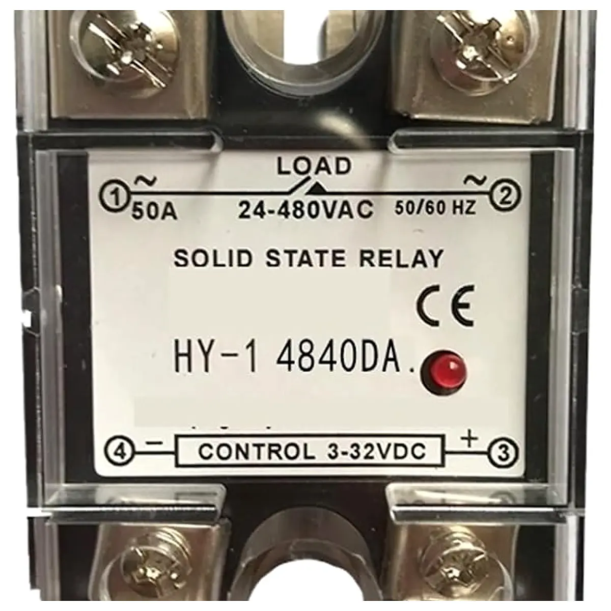 SSR 10DA 15A 25A 40A 50A 60A 70A 75A 80A 90A 100A 120A Single Phase Control AC 3 32VDC to 24 480V Solid State Relay Plastic SSR 40DA