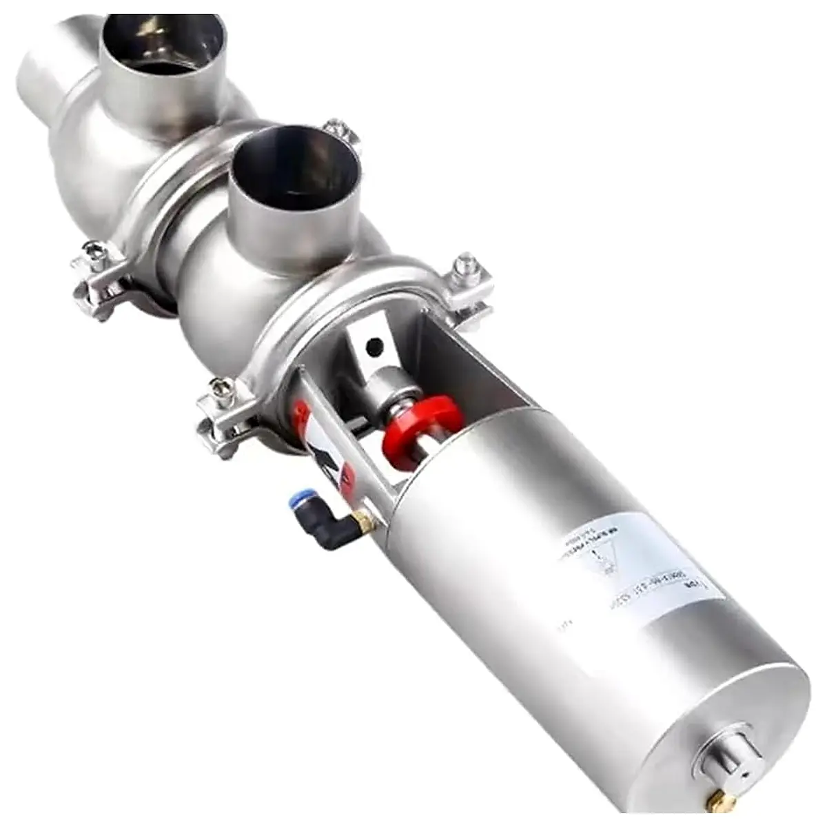3 1 2 Welding OD 89MM Pneumatic Reversing Valve Actuator Single Acting Stainless Steel 304