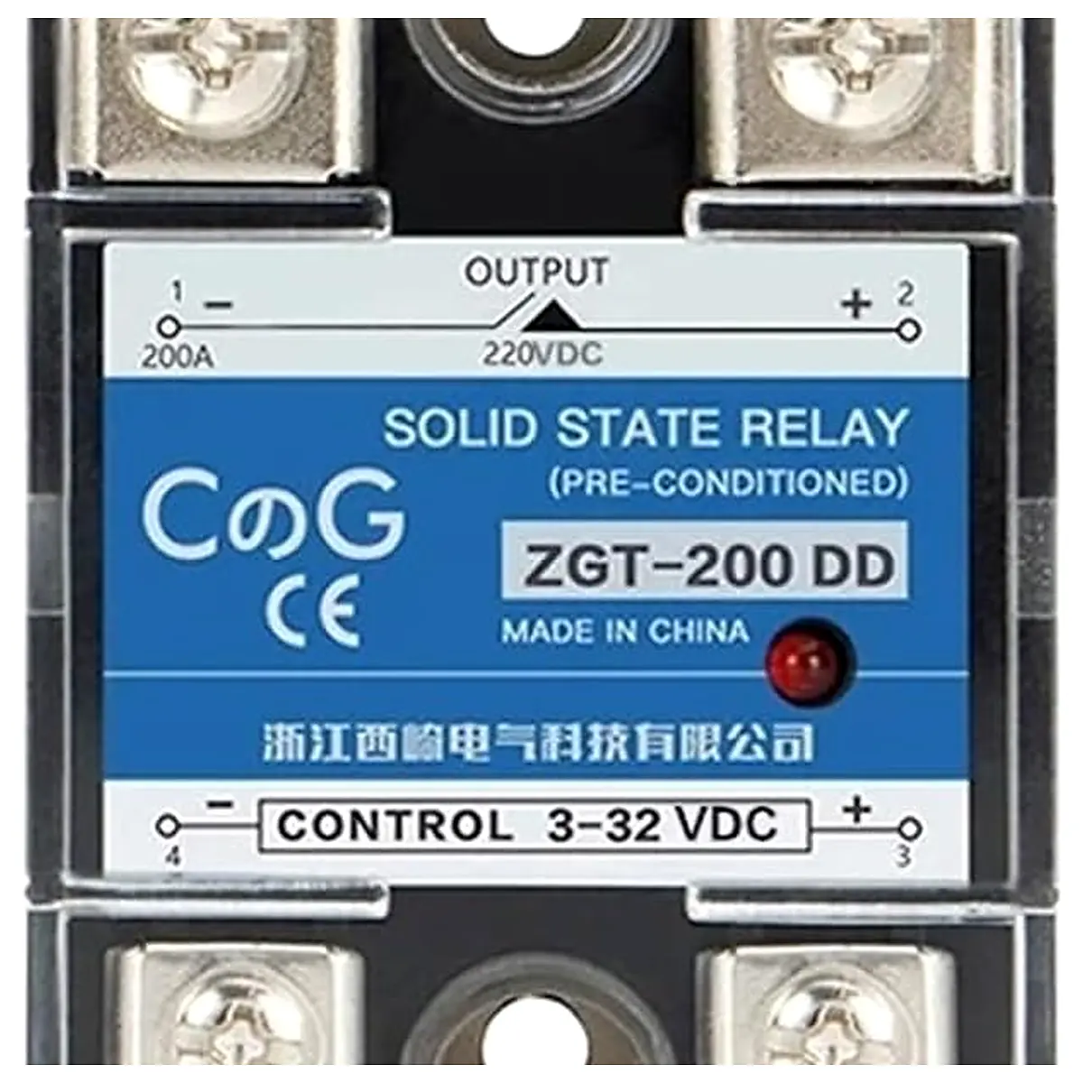 SSR 200DD 200A 220V 380V 600V High Voltage Single Phase JGX DC Control DC Heat Sink 3 32VDC to 5 220VDC DD Solid State Relay 1 XL