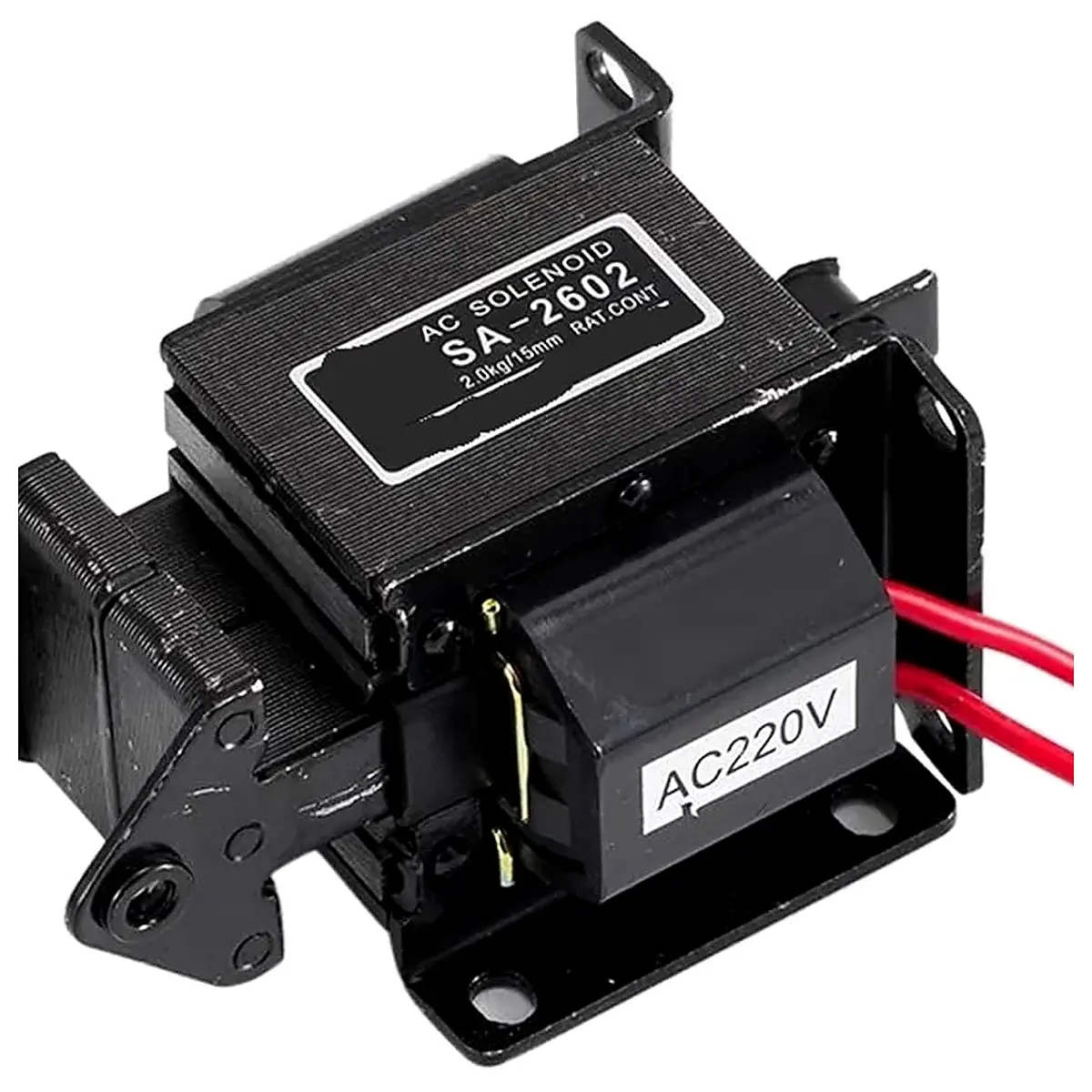 SA 2602 220V 110V Stroke 15mm AC Tractive Solenoid Electromagnet 2KG 20N Force SA 2601 1Pcs SA 2601,AC220V