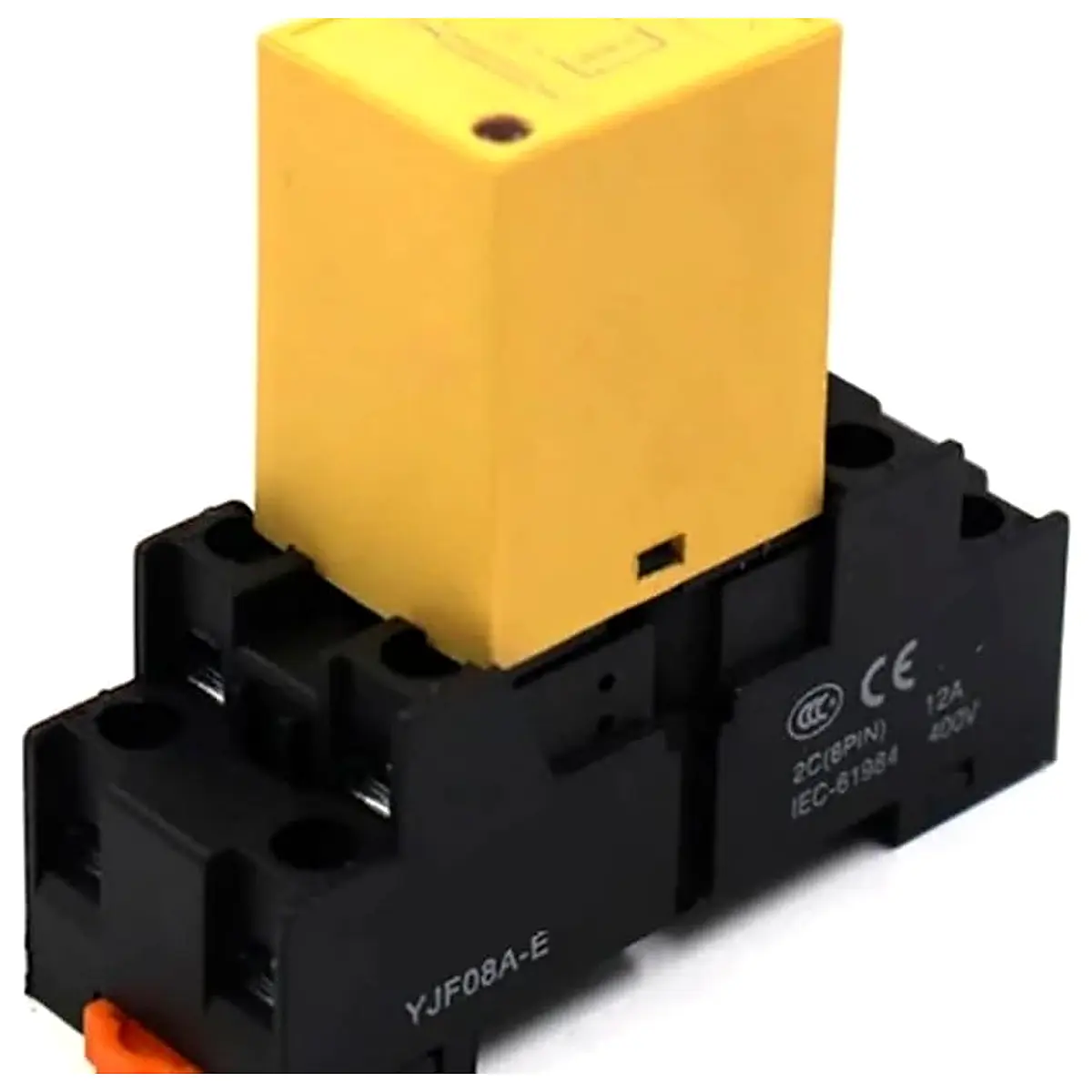 JGX 5F MY 8 pin Rail Type Solid State Relay DC Control AC 1 Normally Open 5A Relay Base YJF08A E