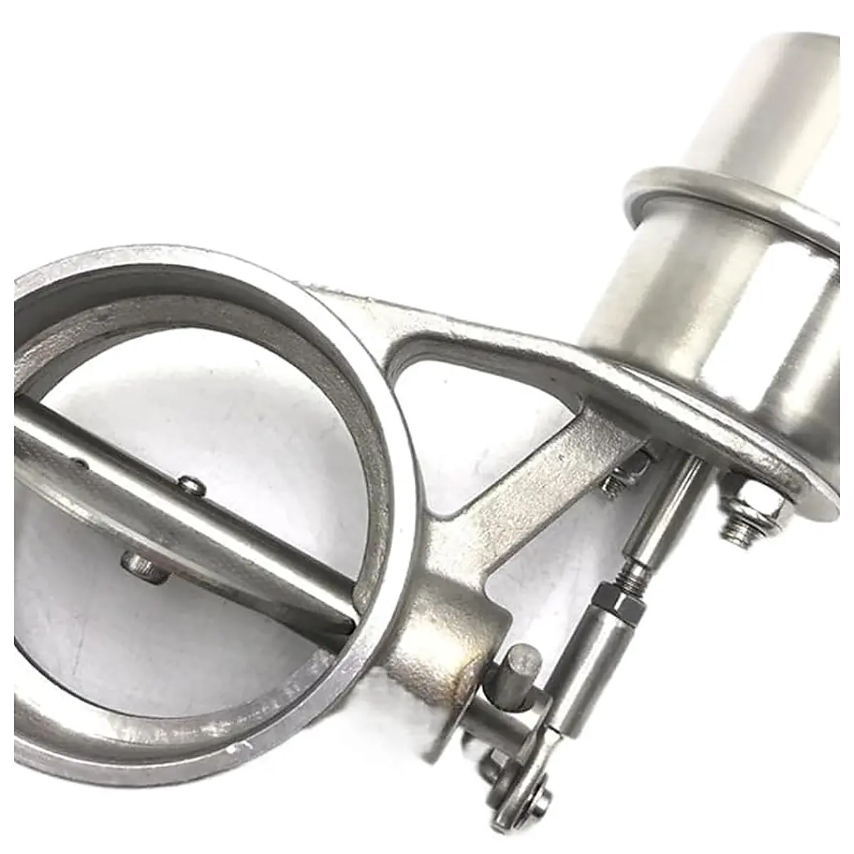 3 76MM Stainless Steel Exhaust Control Cutout Valve Set with Vacuum Actuator Open Style