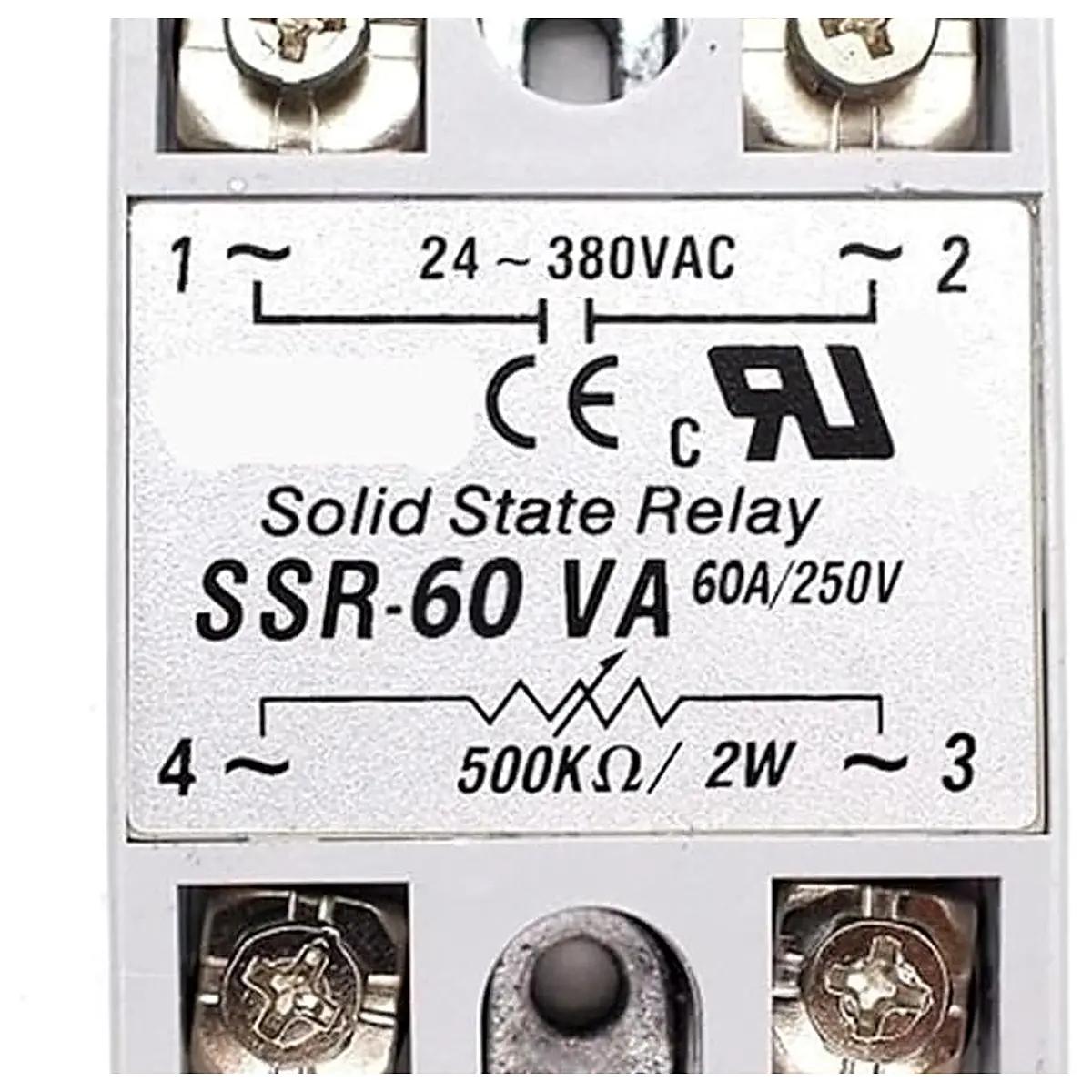 Solid State Relay 12V 24V SSR 80VA SSR 100VA 60A 80A 100A Regulator AC SSR 60VA 80VA 100VA 1Pcs 60VA