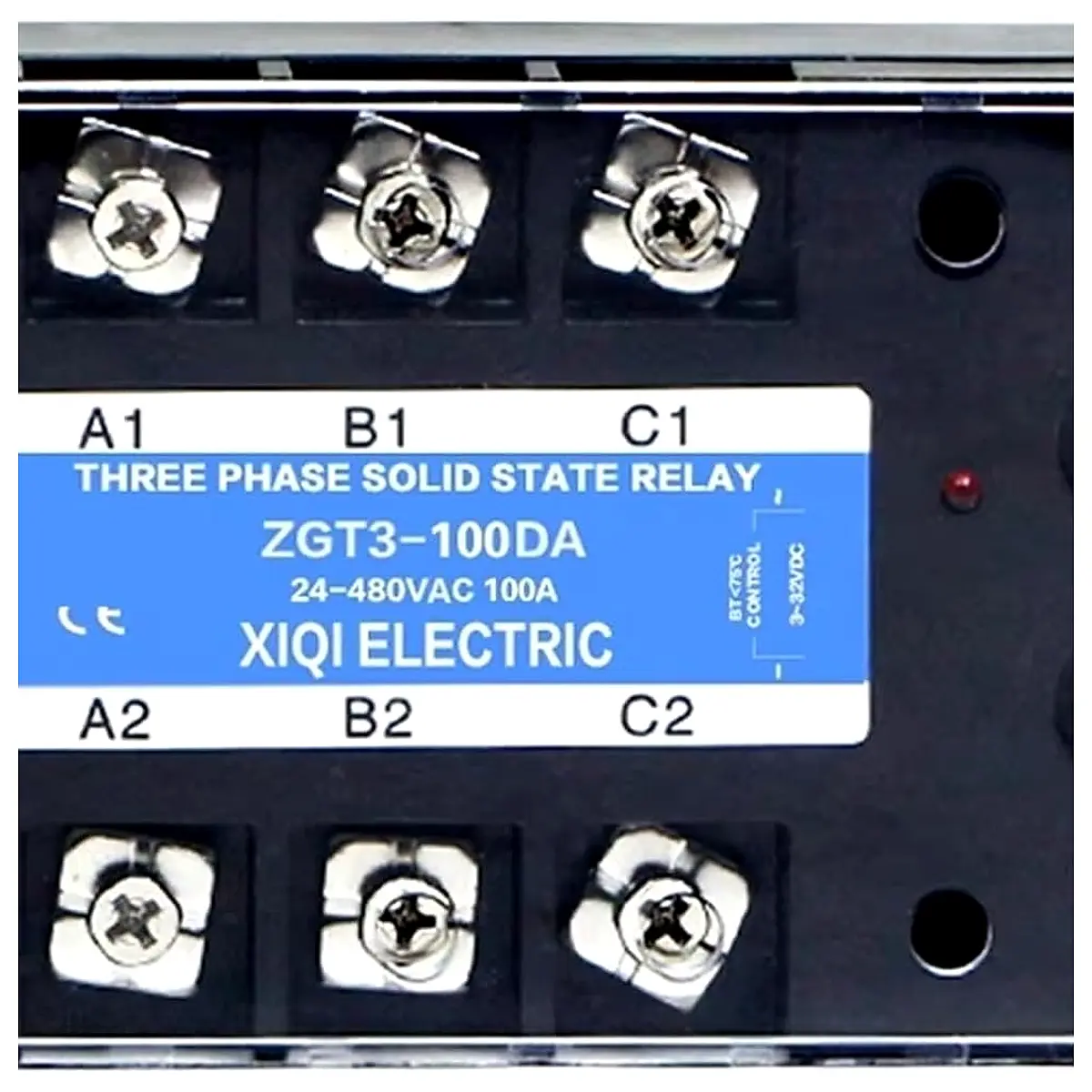 3 Phase DC Control AC Relay SSR 10A 25A 40A 60A 80A 100A Three Phase SSR 3 32VDC to 24 480VAC Solid State Relay Module 25DA