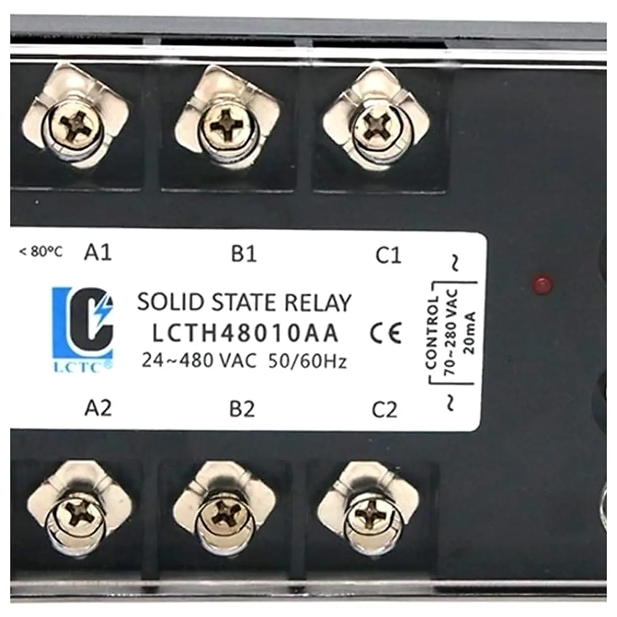 LC 3 Phase SSR 10AA 25AA 40AA 60AA 80AA 100AA 120AA 70 280V Control 24 480V AC Three Solid State Relay AC AC AC AC 60A
