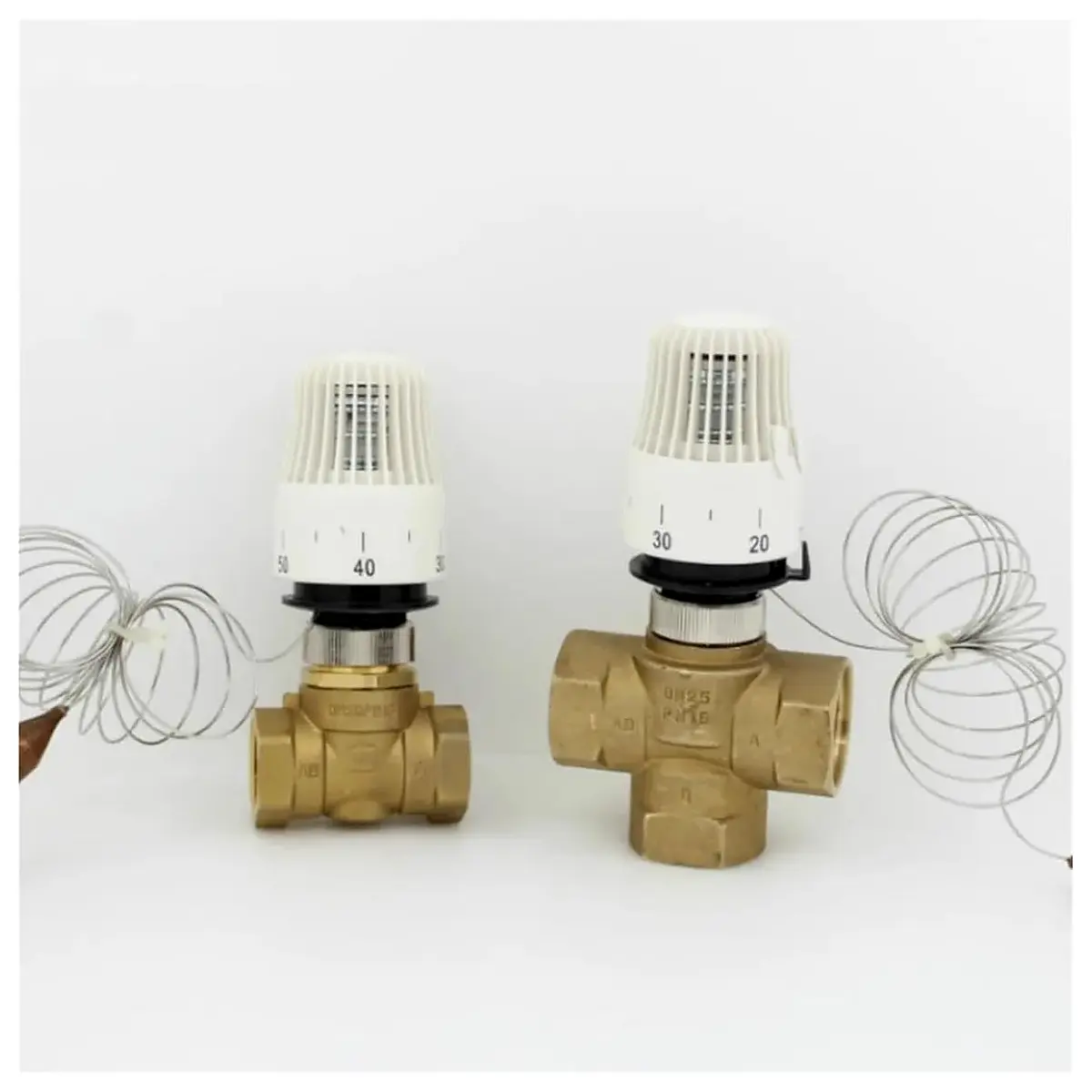 1pc Thermostatic Radiator Head Control for Floor Heating System Valve M30 1.5 Remote Controller Brass 2 Way DN20