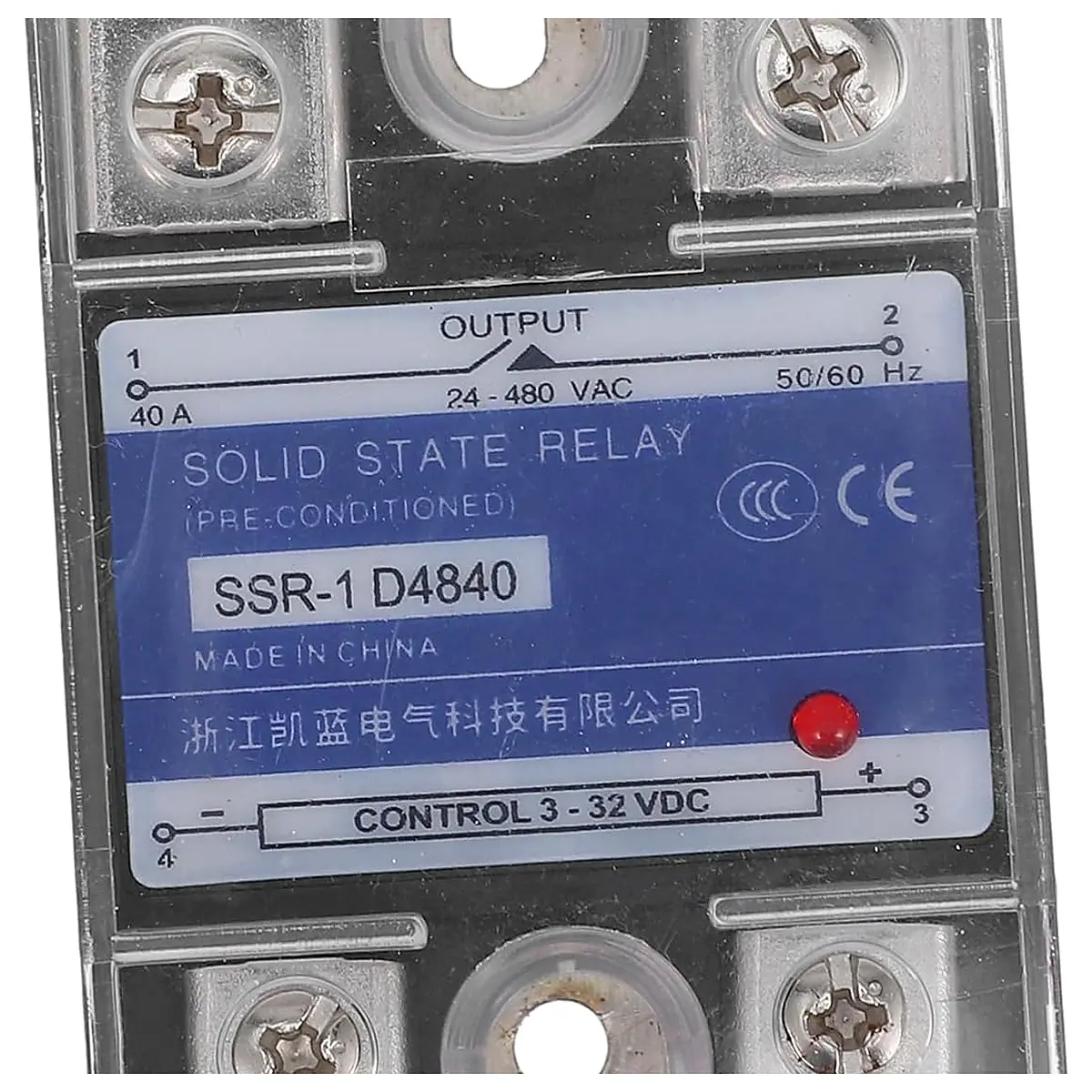Gatuida 40A Solid State Relay Module Low Drive Voltage Fast Switching Speeds Unique Design for Performance