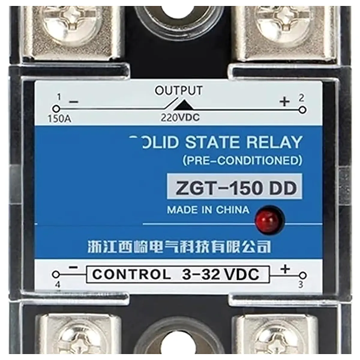 CG SSR 120DD 150DD 220V 380V 600V Single Phase JGX DC Control DC Heat Sink 3 32VDC to 5 220VDC 120A 150A DD Solid State Relay