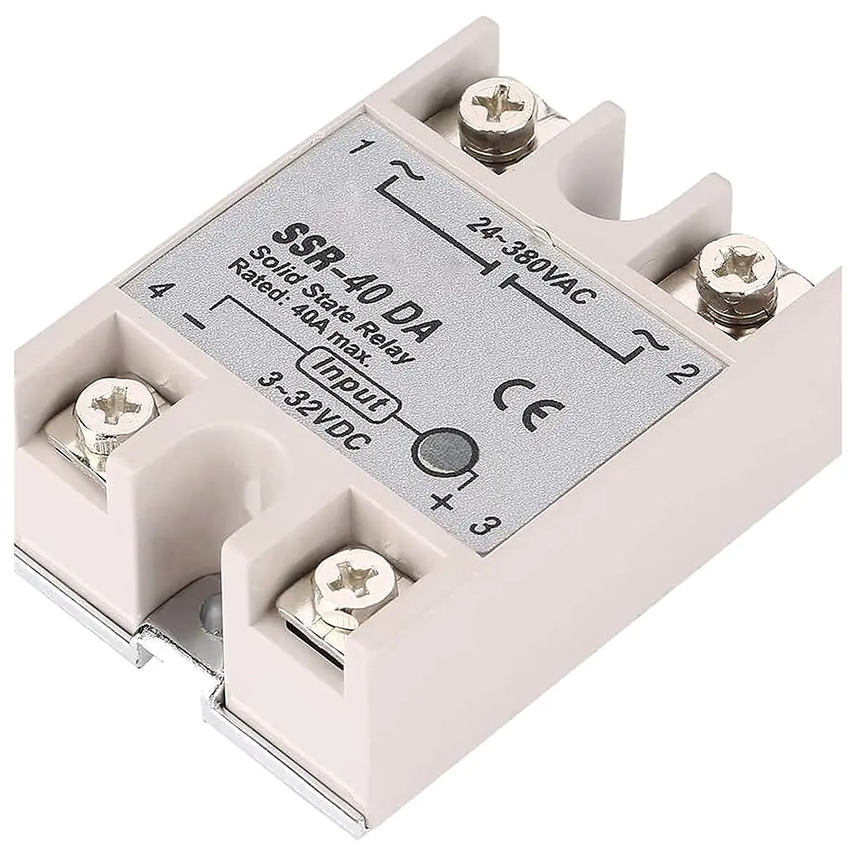 SSR Relay SSR 10DA SSR 25DA SSR 40DA 10A 25A 40A Solid State Module 3 32V Input DC 24 380V AC Output relays SSR 10DA