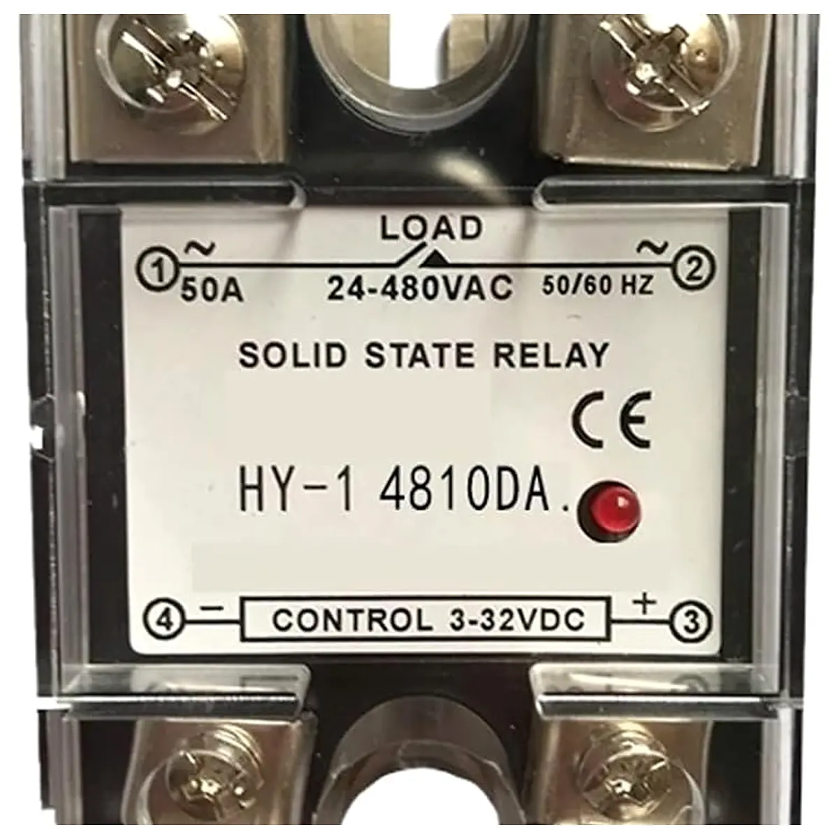 SSR 10DA 15A 25A 40A 50A 60A 70A 75A 80A 90A 100A 120A Single Phase Control AC 3 32VDC to 24 480V Solid State Relay Plastic SSR 10DA