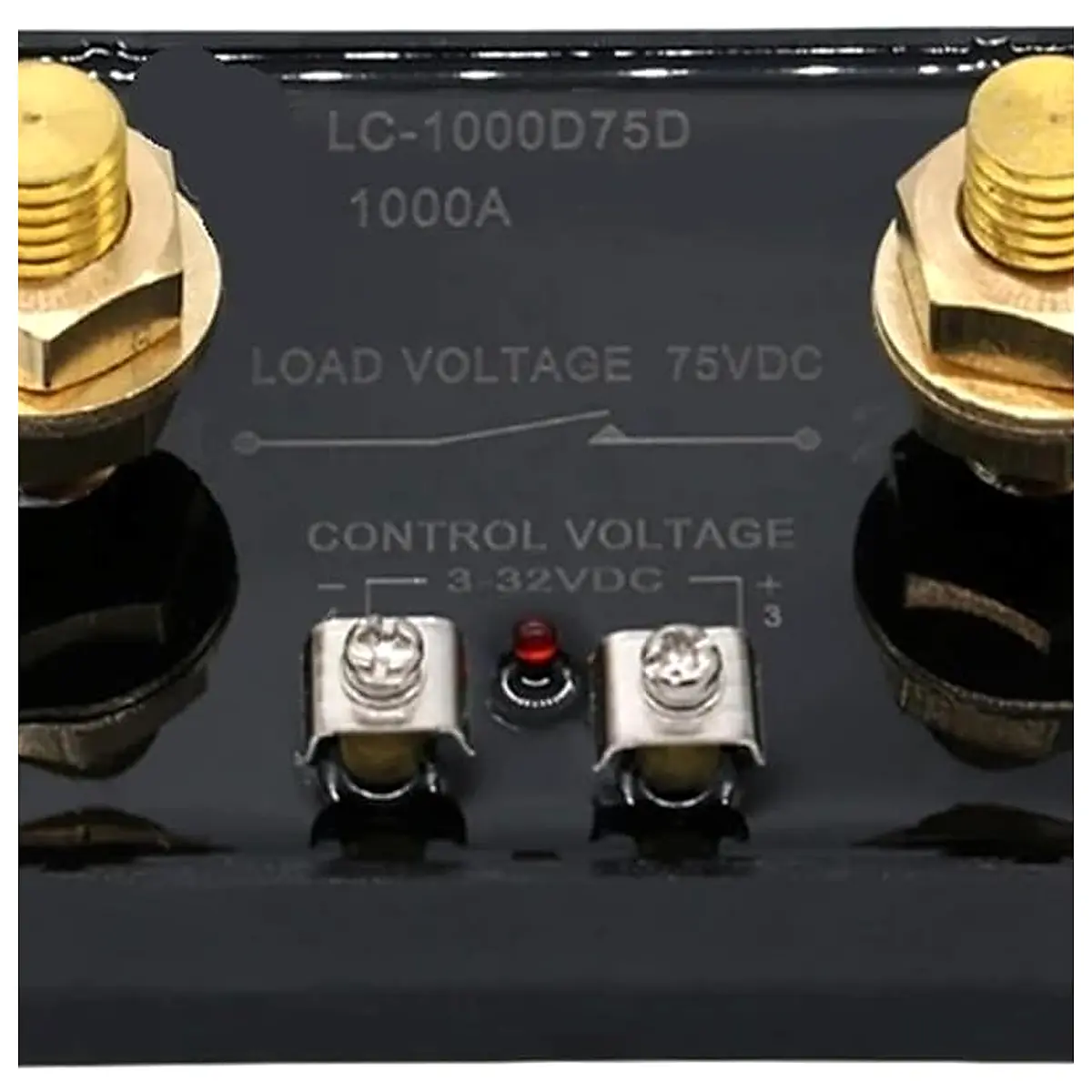 DC Control Solid State Relay 500A 1000A with Radiator High Power Controller 3 32VDC LC 500D75D 1Pcs Only Radiator