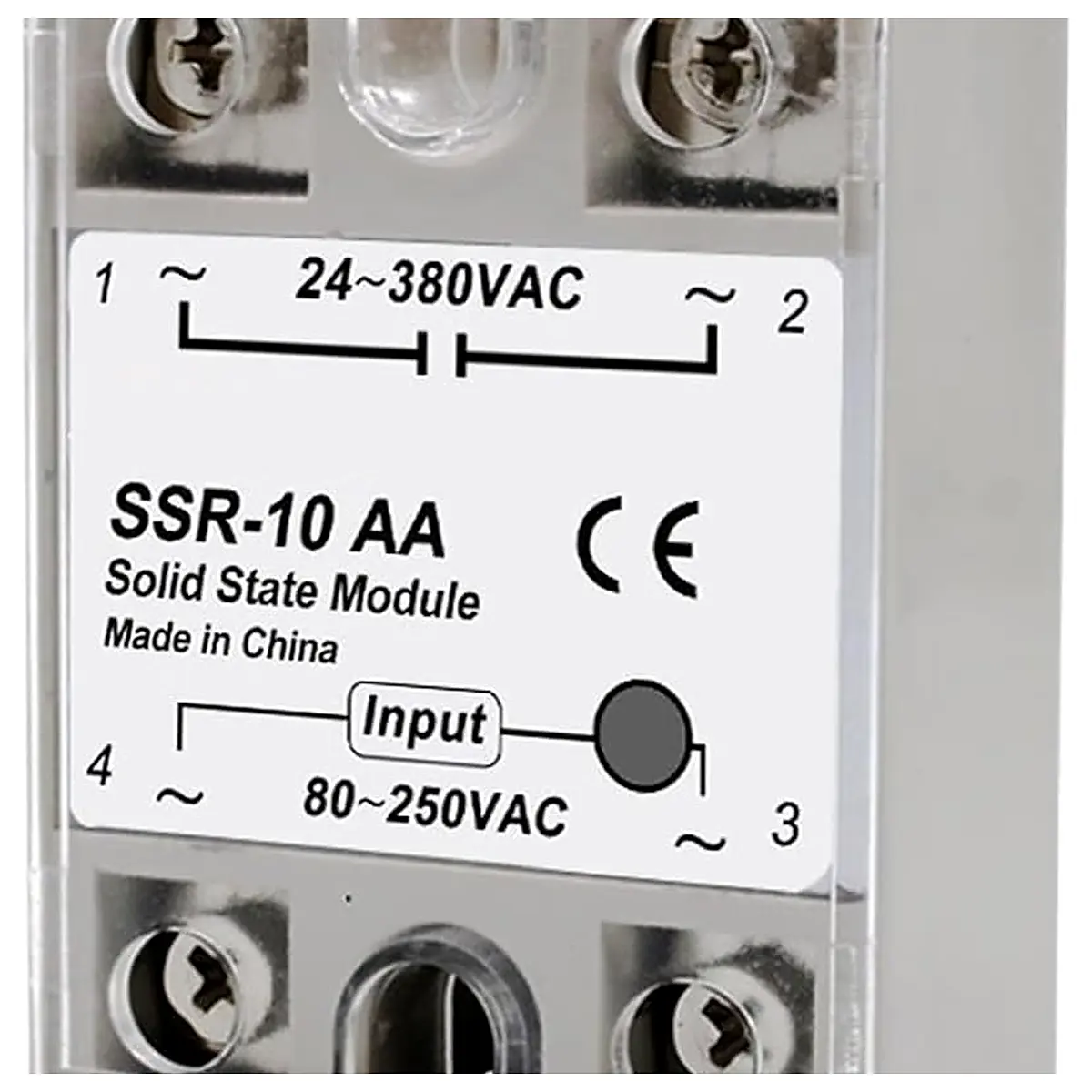 10PCS Solid State Relay 10A 25A 40A 50A 60A 80A 100A DC to AC Single Phase Module 24 380VAC 10PCS SSR 80A