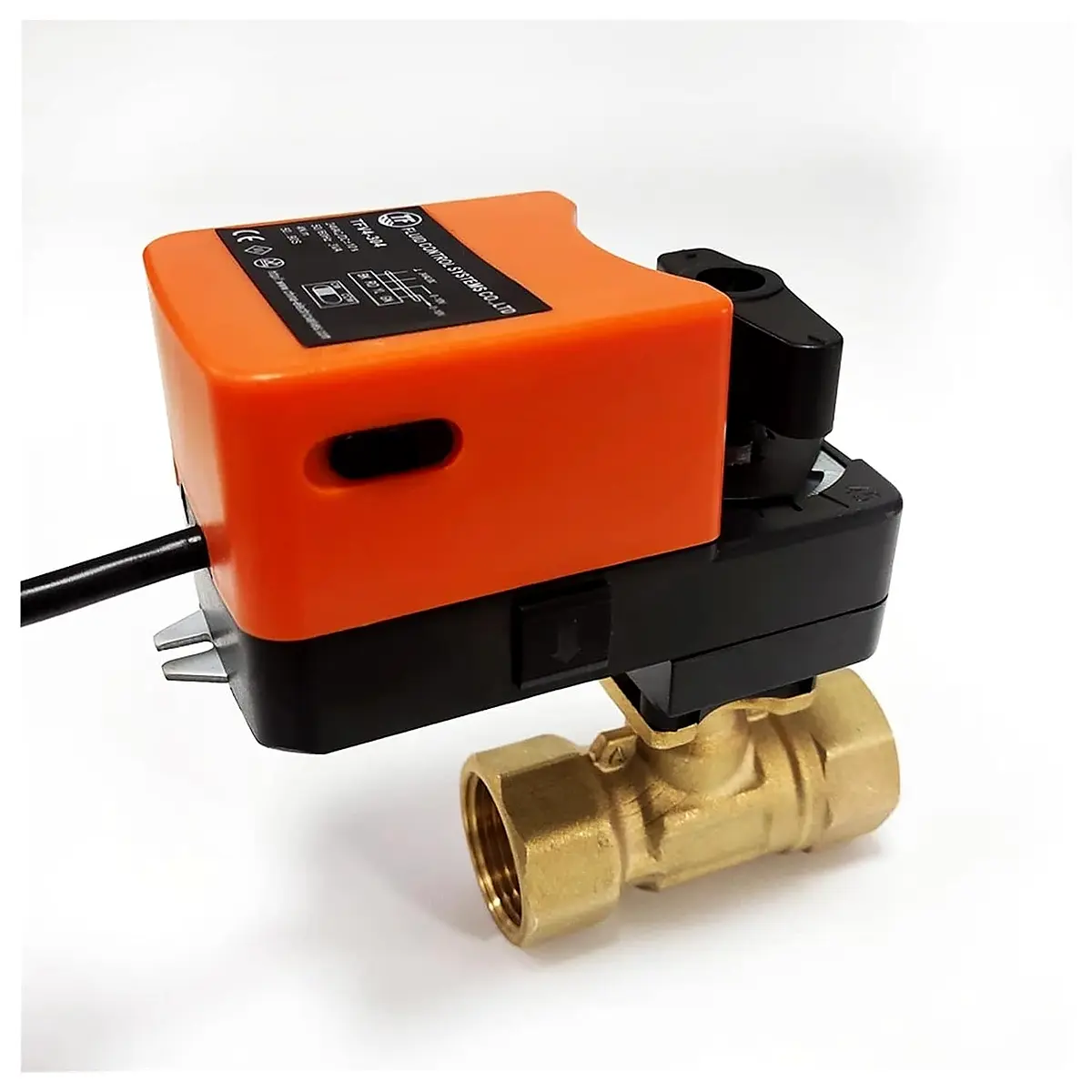 TFV4 310 Brass G3 4 Proportional Valve 10Nm AC DC24V 0 10V or 4 20mA Modulating Valve for Flow Regulation Or On Off Control 4 20mA