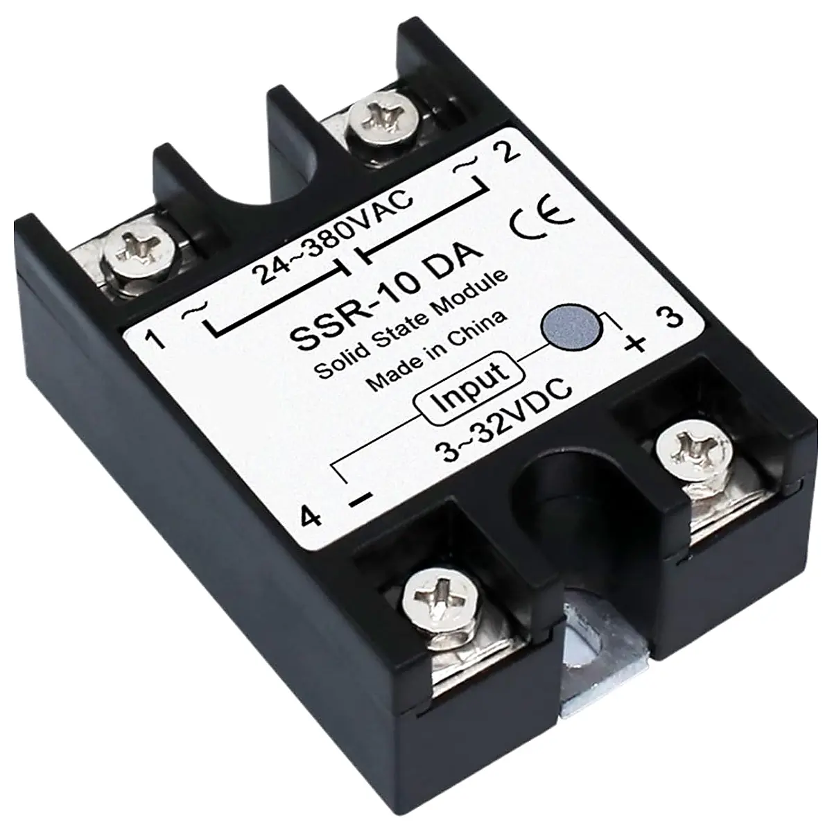 1PCS SSR Solid State Relay 10A 25A 40A 50A 60A 80A 100A DC to AC AC to AC DC to DC Single Phase Control Non Contact Relay AC AC,1PCS SSR 100A
