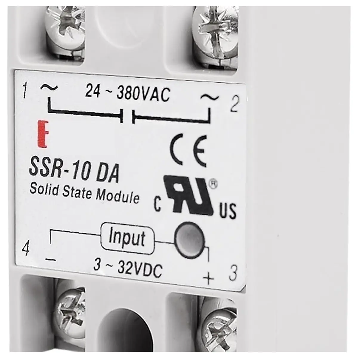 Solid State Relay DC AC 10A 25A 40A Voltage 12V 3 32V DC to 220V 24 380V AC Load Single Phase SSR for Temperature Controller SSR 40DA