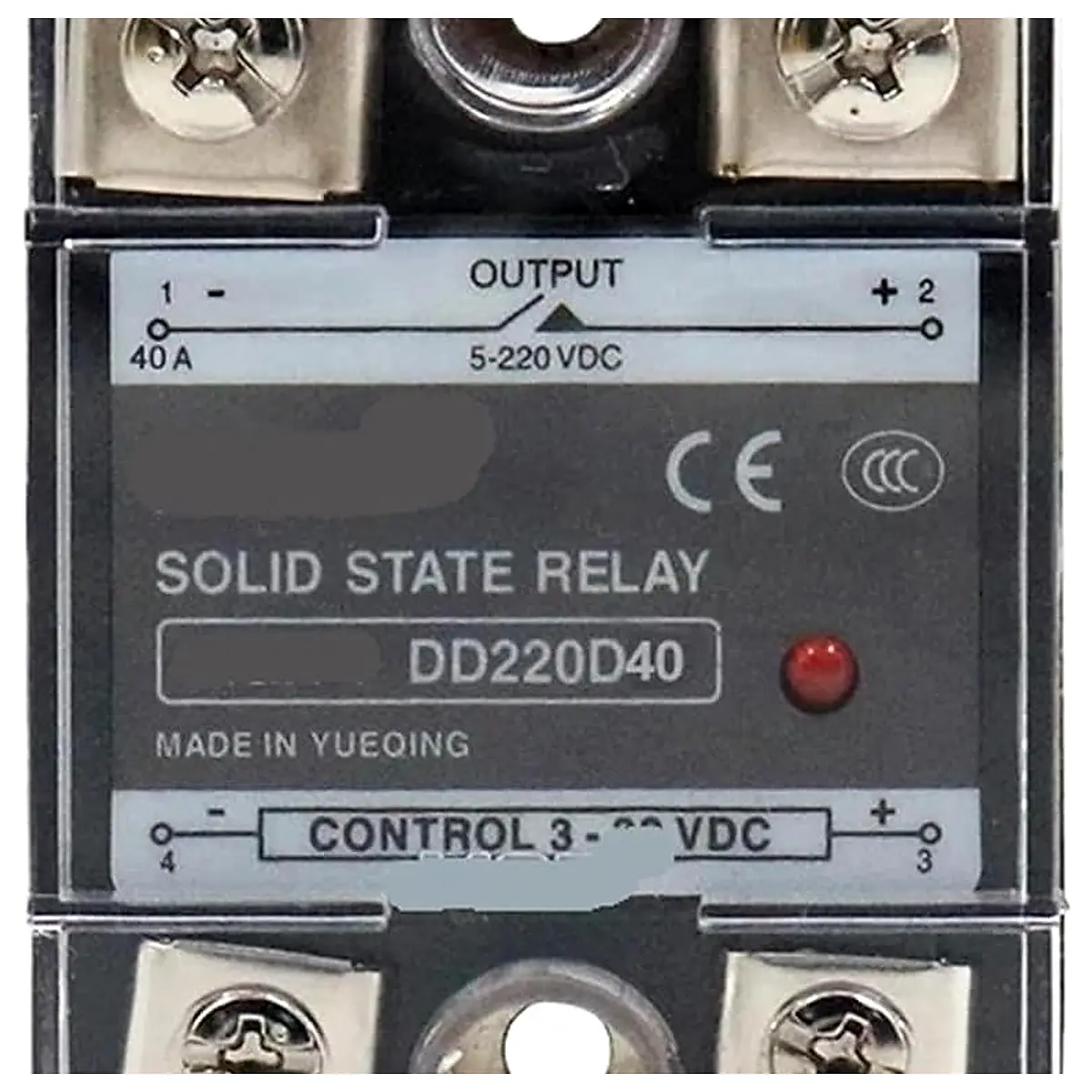 MGR 1 DD220D40 SSR 40DD 40A Solid State Relay 3 32V DC to 5 220V Module L