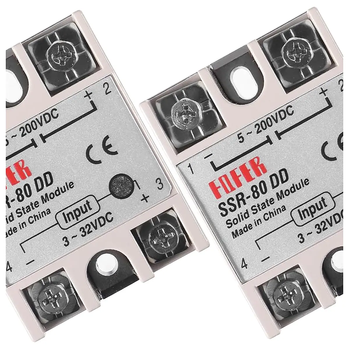 Alinan 2pcs SSR 10DD Solid State Relay DC to DC Input 3 32VDC Output 5 200VDC Single Phase Solid State Relay
