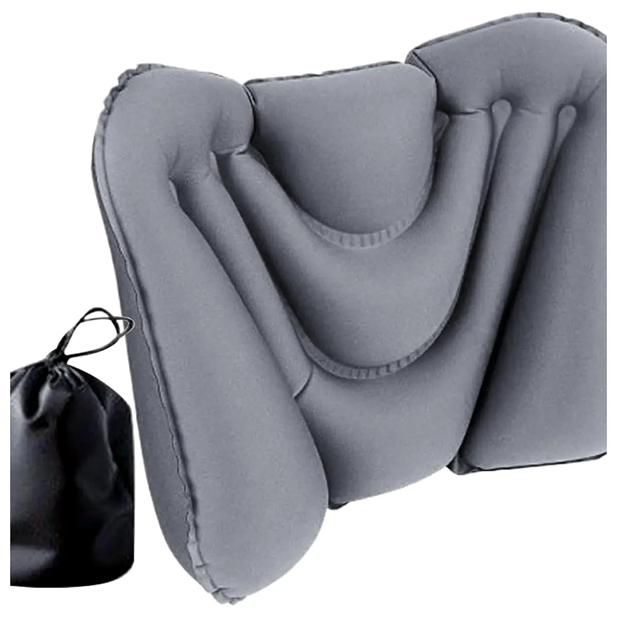 Lower Back Support Pillow with Storage Bag Inflatable Breathable