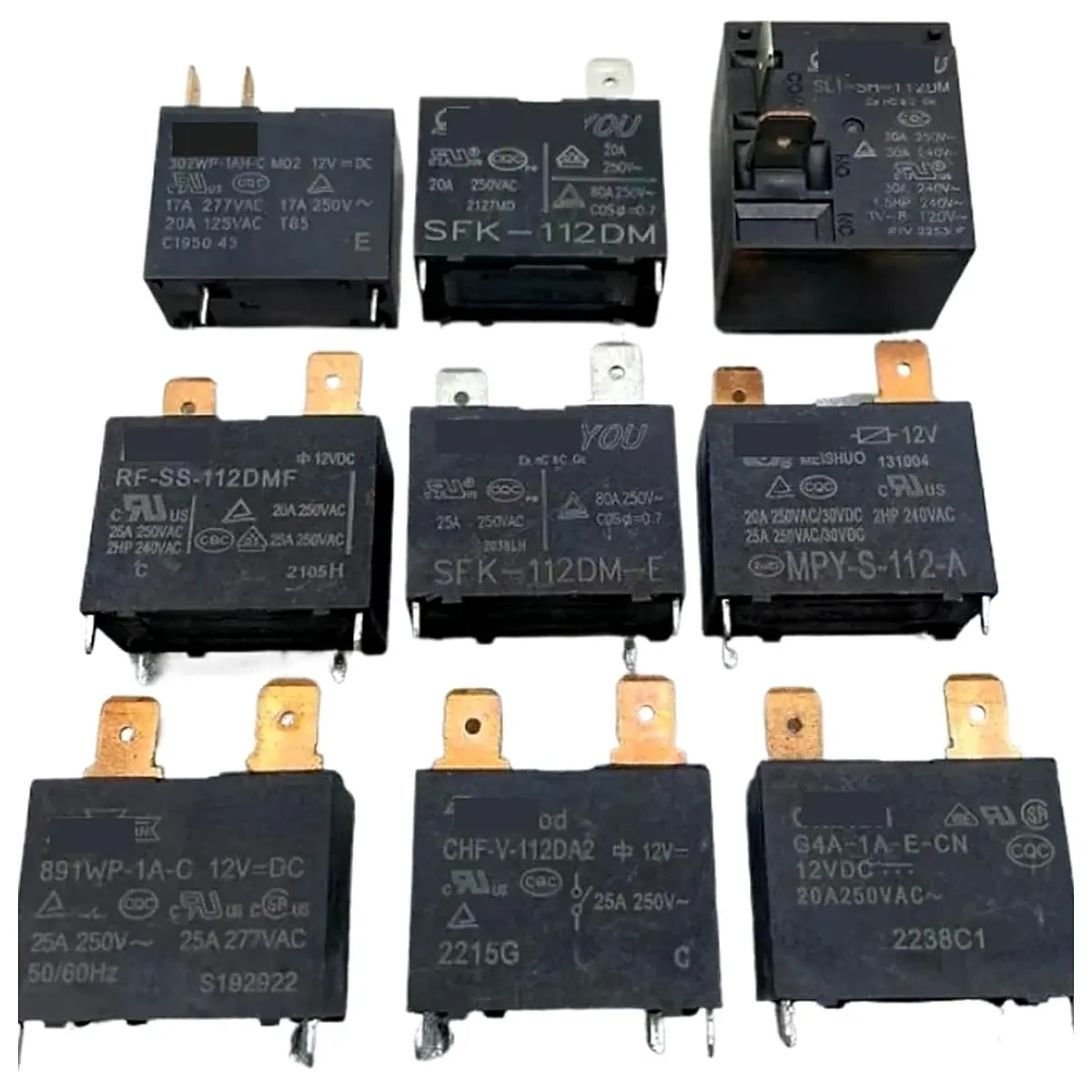 1pc lot Air Conditioning on Hook Water Heater Relay 4 pin 12VDC 24VDC Main Board 20A Circuit Board 25A 30A SFK 112DM E 12VDC
