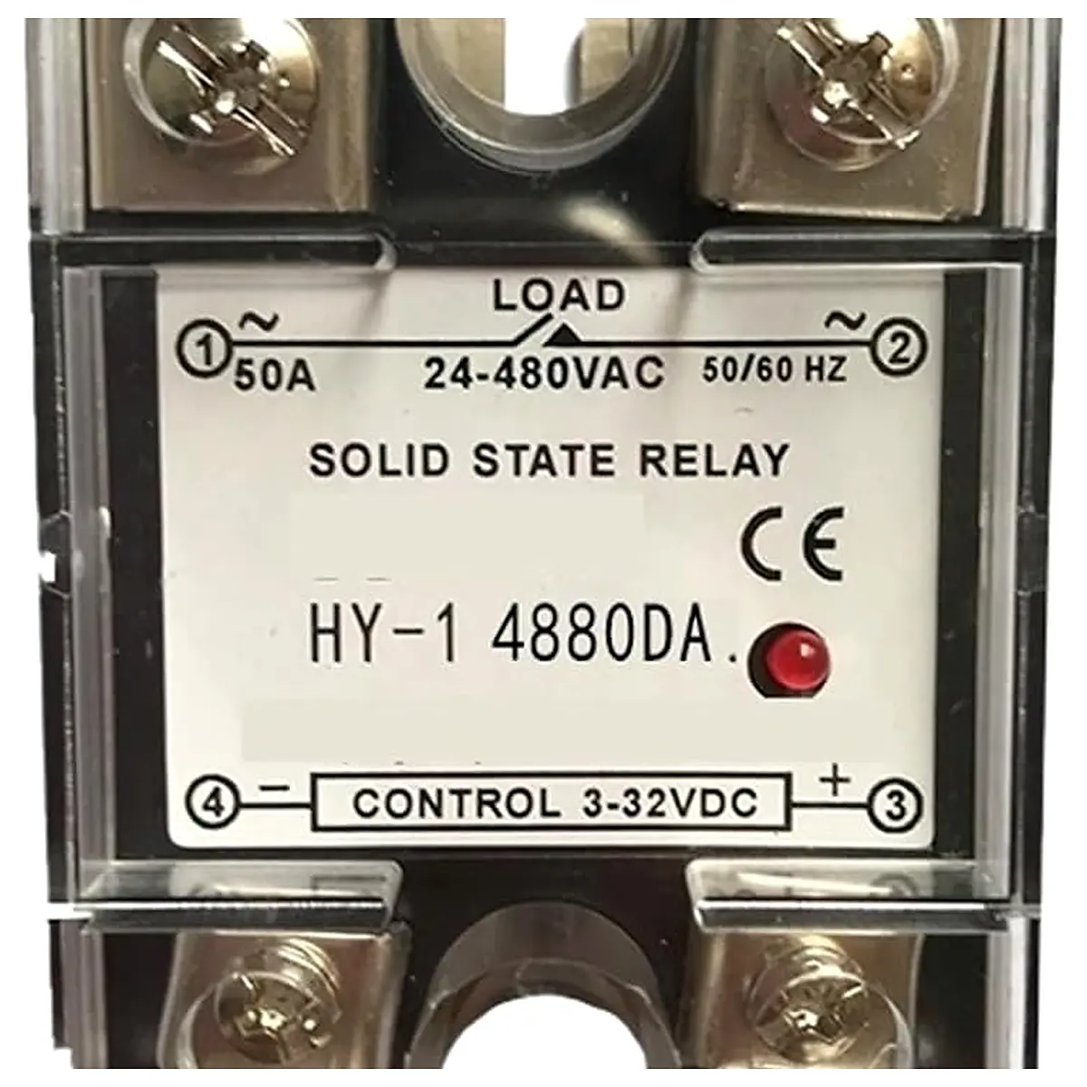 SSR 10DA 15A 25A 40A 50A 60A 70A 75A 80A 90A 100A 120A Single Phase Control AC 3 32VDC to 24 480V Solid State Relay Plastic SSR 80DA