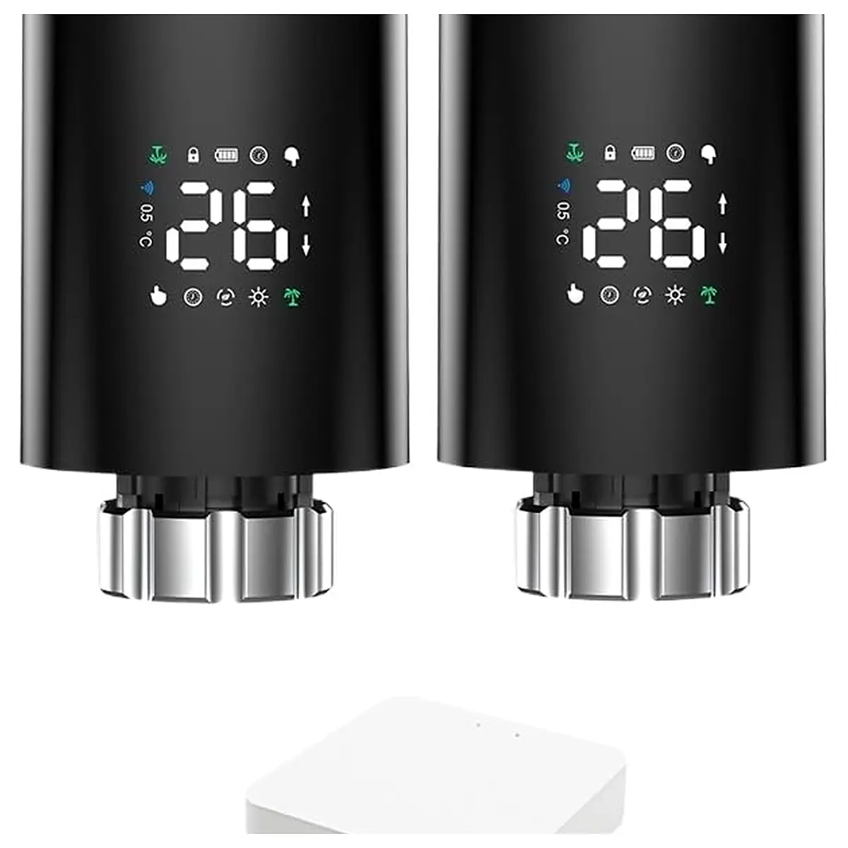 Smart Radiator Actuator TRV Programmable Thermostatic Radiator Valve App Remote Temperature Controller Support 2pc 1413e b hub