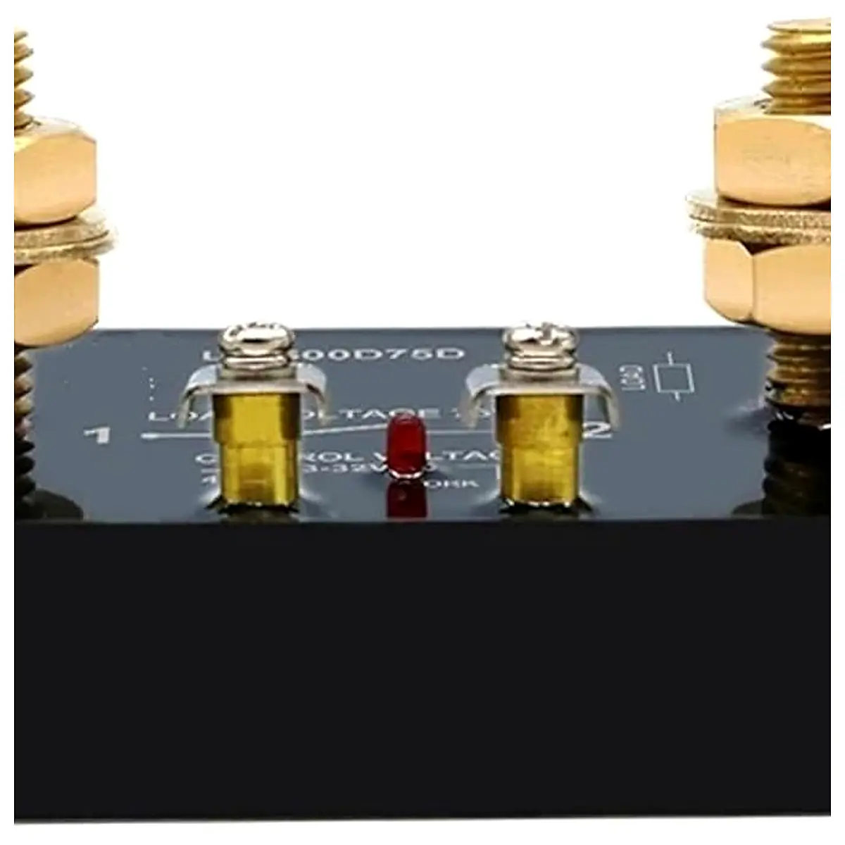 DC Control Solid State Relay 500A 1000A with Radiator SSR Heat Sink High Power 3 32VDC LC 500D75D 1Pcs 500A DD