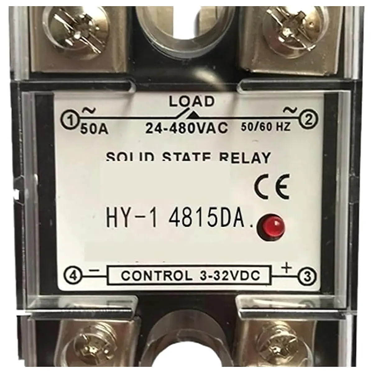 SSR 10DA 15A 25A 40A 50A 60A 70A 75A 80A 90A 100A 120A Single Phase Control AC 3 32VDC to 24 480V Solid State Relay Plastic SSR 15DA