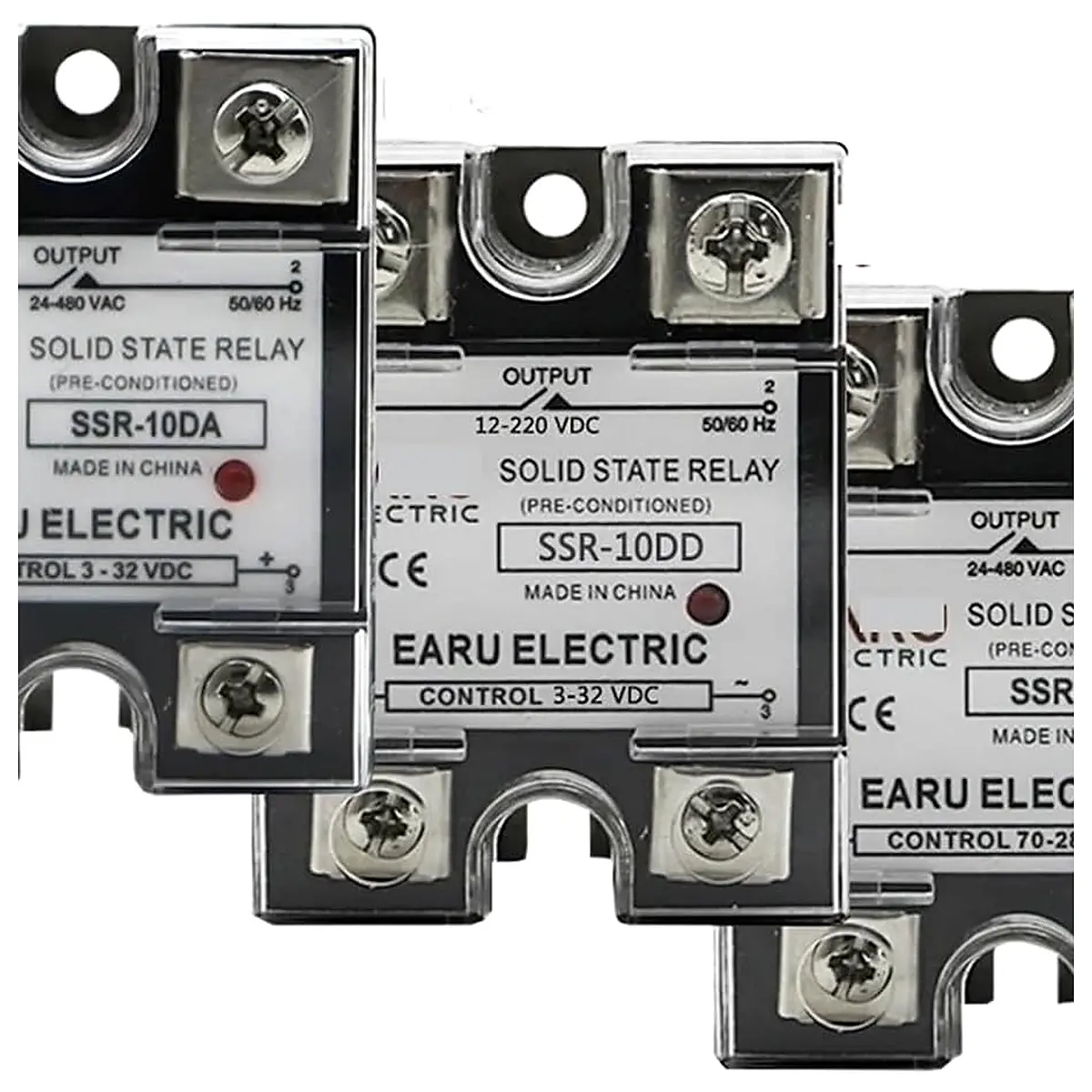 1pc SSR 25DA SSR 40DA SSR 40AA SSR 40DD Solid State Relay Module 10A 25A 40A 60A 80A 100A for PID Temperature Control DD, 40A