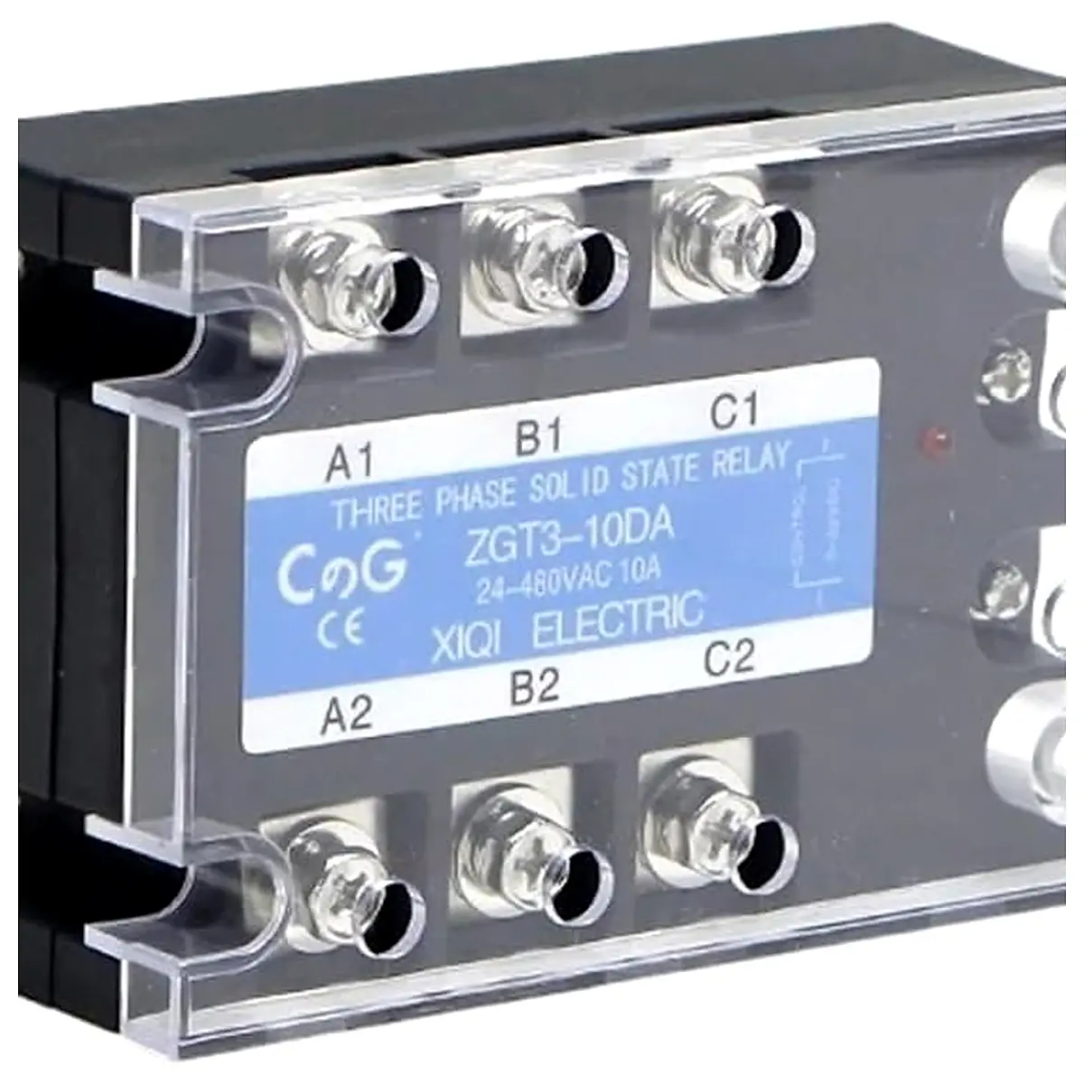 CG 3 Phase 10A 25A 40A DA 60A 80A 100A 150A 200A Three Phase SSR 3 32V DC Control 24 480V AC Solid State Relay SSR AC Three DC AC 2pcs