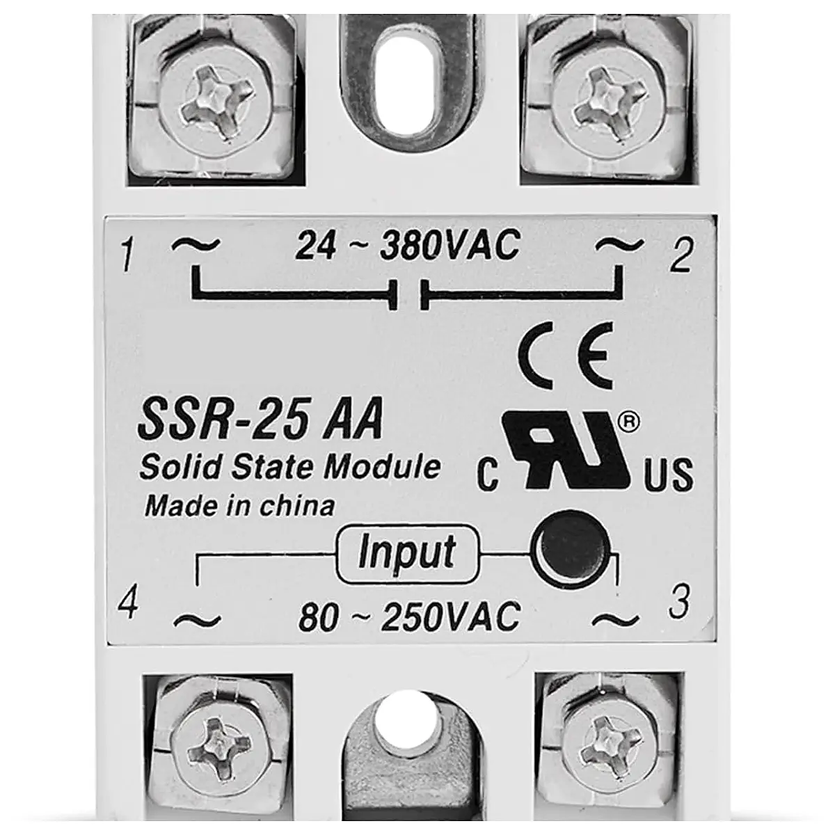 Solid State Relay 10A 25A 40A Single Phase Module 80 250V Input AC 24 380V AC Output High Quality SSR 10AA SSR 25AA SSR 40AA 1Pcs SSR 25AA