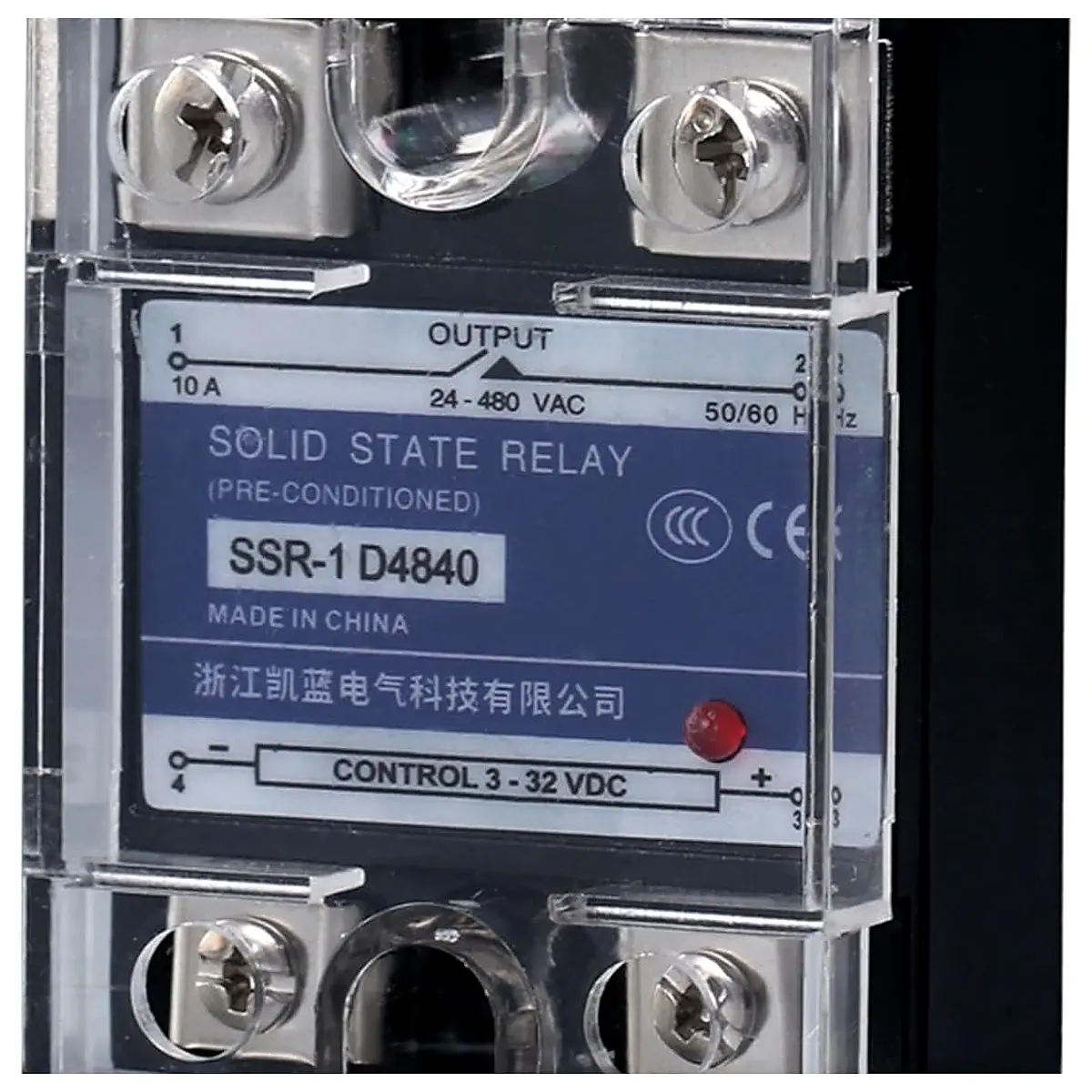 10A 100A Plastic Cover Solid State Relay DA DD AA Single Phase DC Control AC 220V Relay to 3 32VDC SSR 10DA 25DA 40DA AA,60