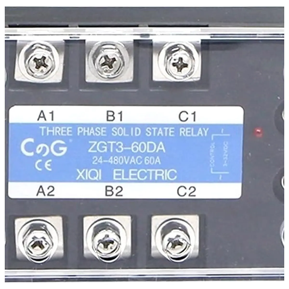 3 Phase 60A 80A 100A DA Three Phase SSR 3 32V DC Control 24 480V AC Solid State Relay SSR DC to AC Relay 100DA