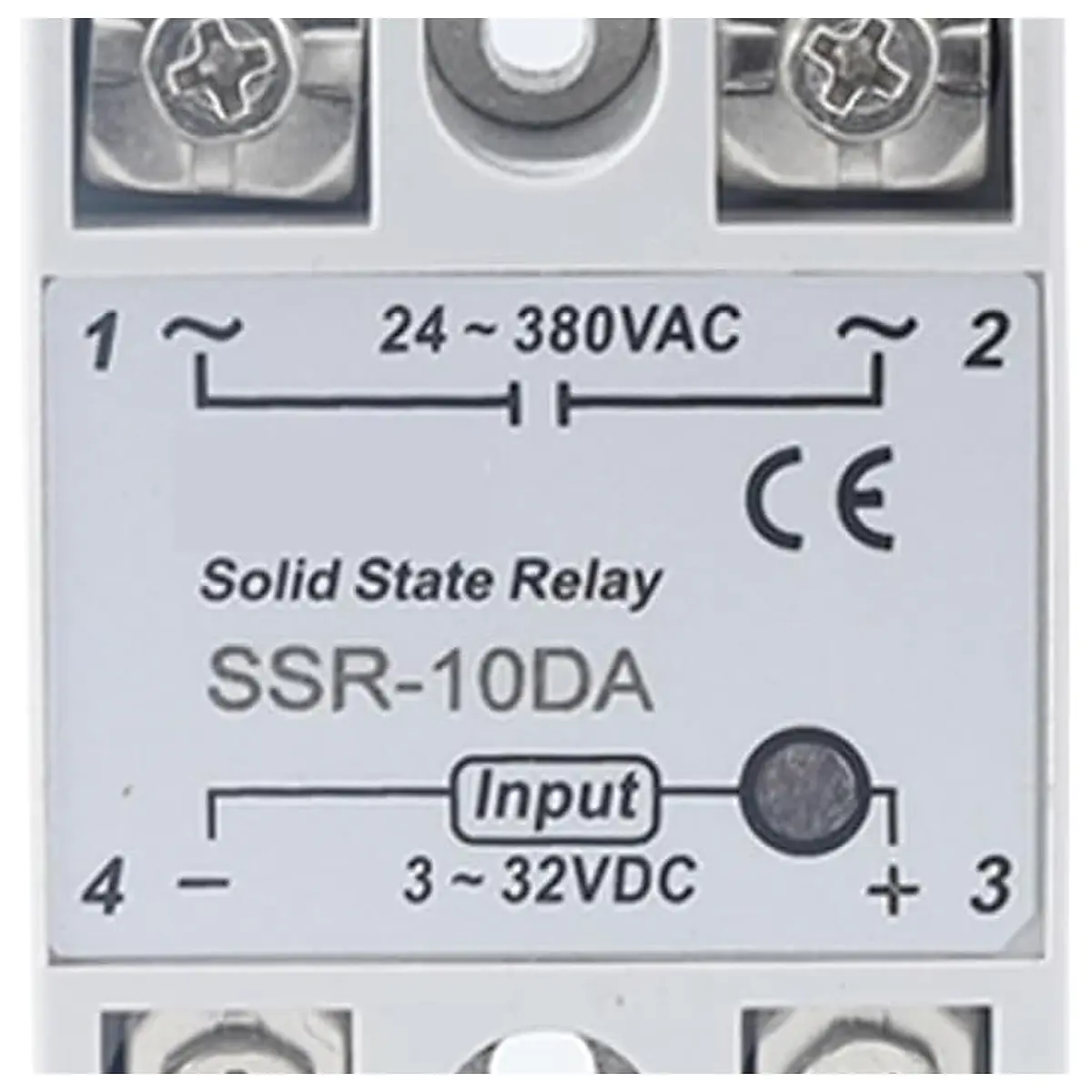 Solid State Relay SSR 10DA 25DA 40DA DC Control AC White Shell Single Phase Without Plastic Cover 3 32V Input DC 24 380V SSR 10DA