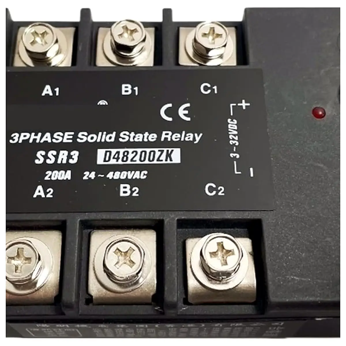 Control AC Three Phase SSR 120A 150A 200A High Current Enhanced Voltage 3 Phase 3fase Solid State Relay 24vdc SSR3 D48150ZK 150A