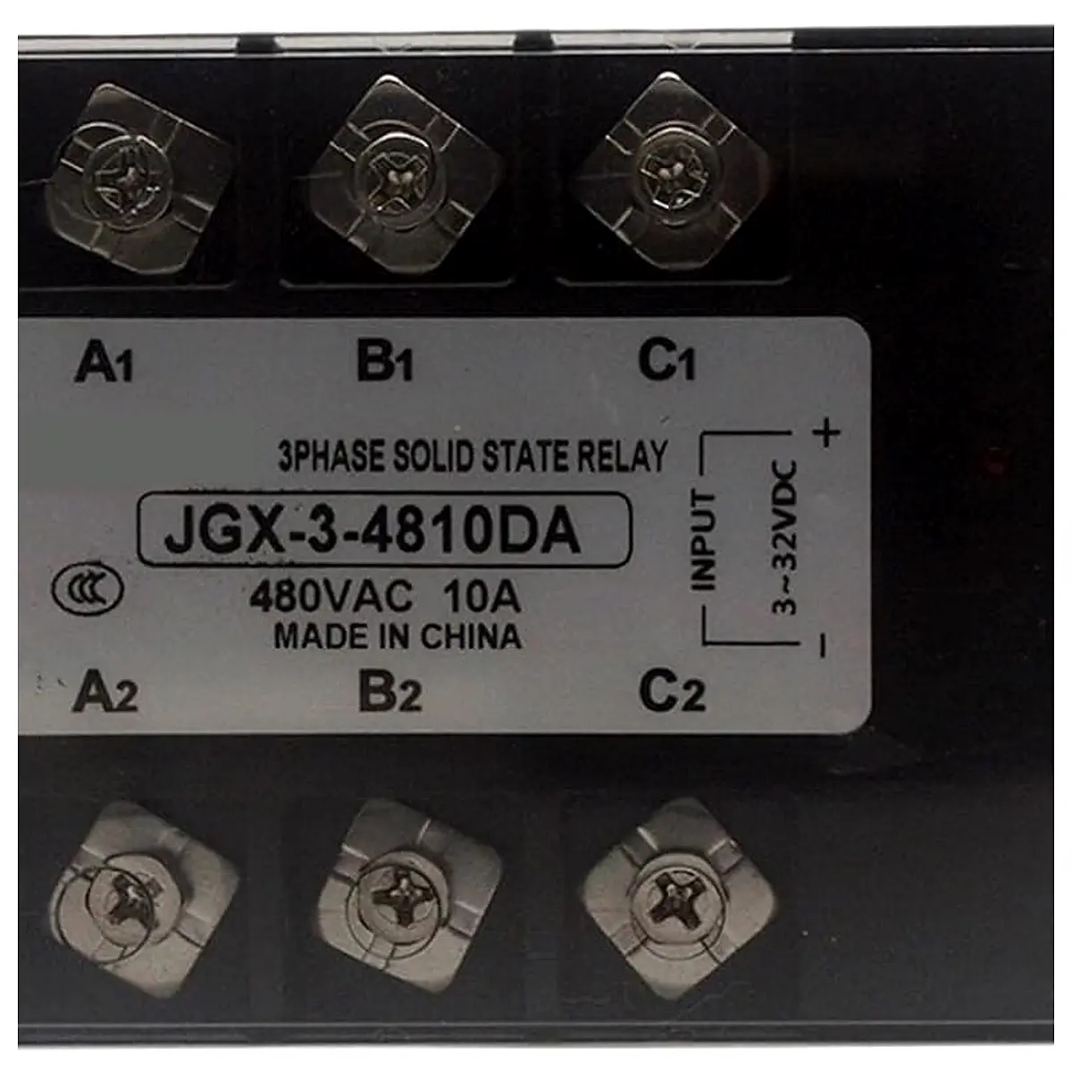 Jgx 3 SSR 3 10DA 25DA 40DA 50DA 60DA 80DA DC Control AC Three Phase Solid State Relay 480VAC 3 32VDC 80DA